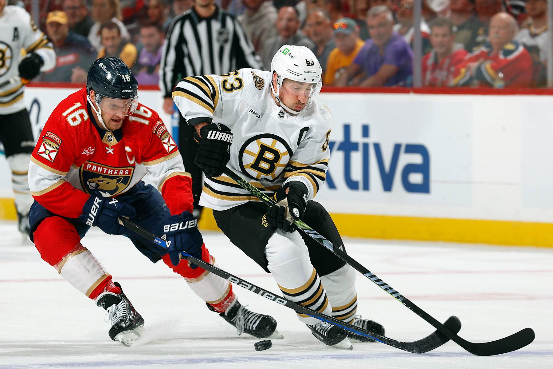Aleksander Barkov and Brad Marchand