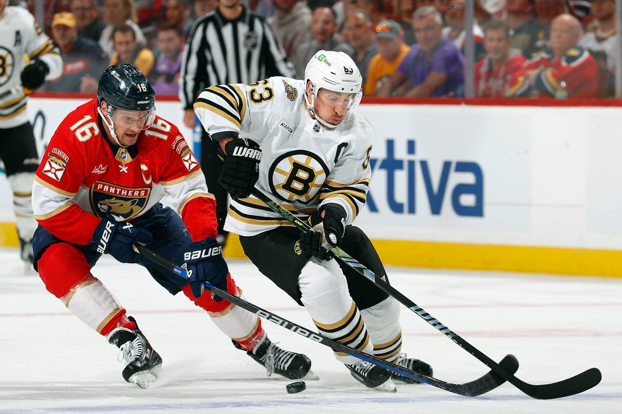Aleksander Barkov and Brad Marchand