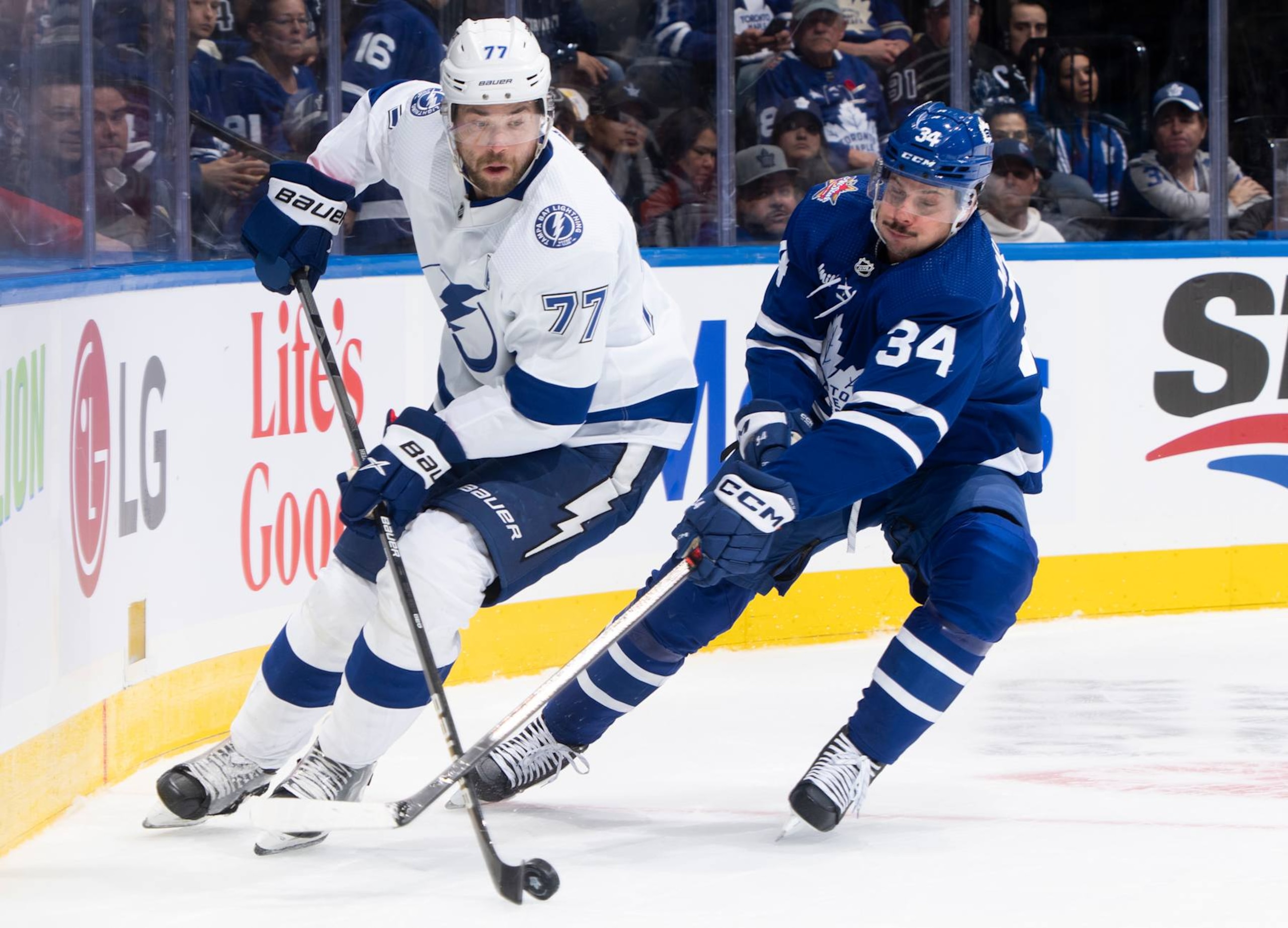 Victor Hedman and Auston Matthews