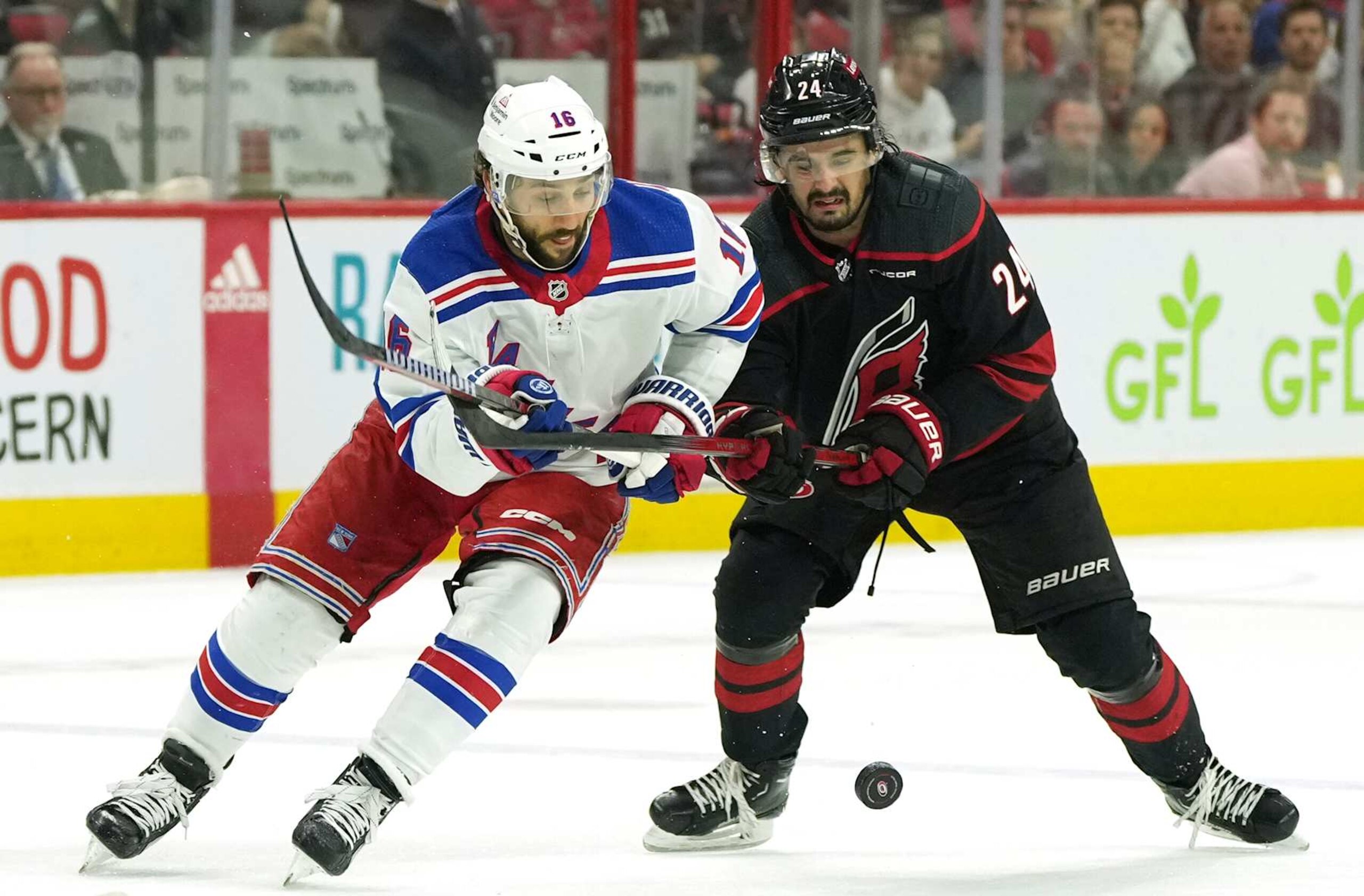 Vincent Trocheck and Seth Jarvis