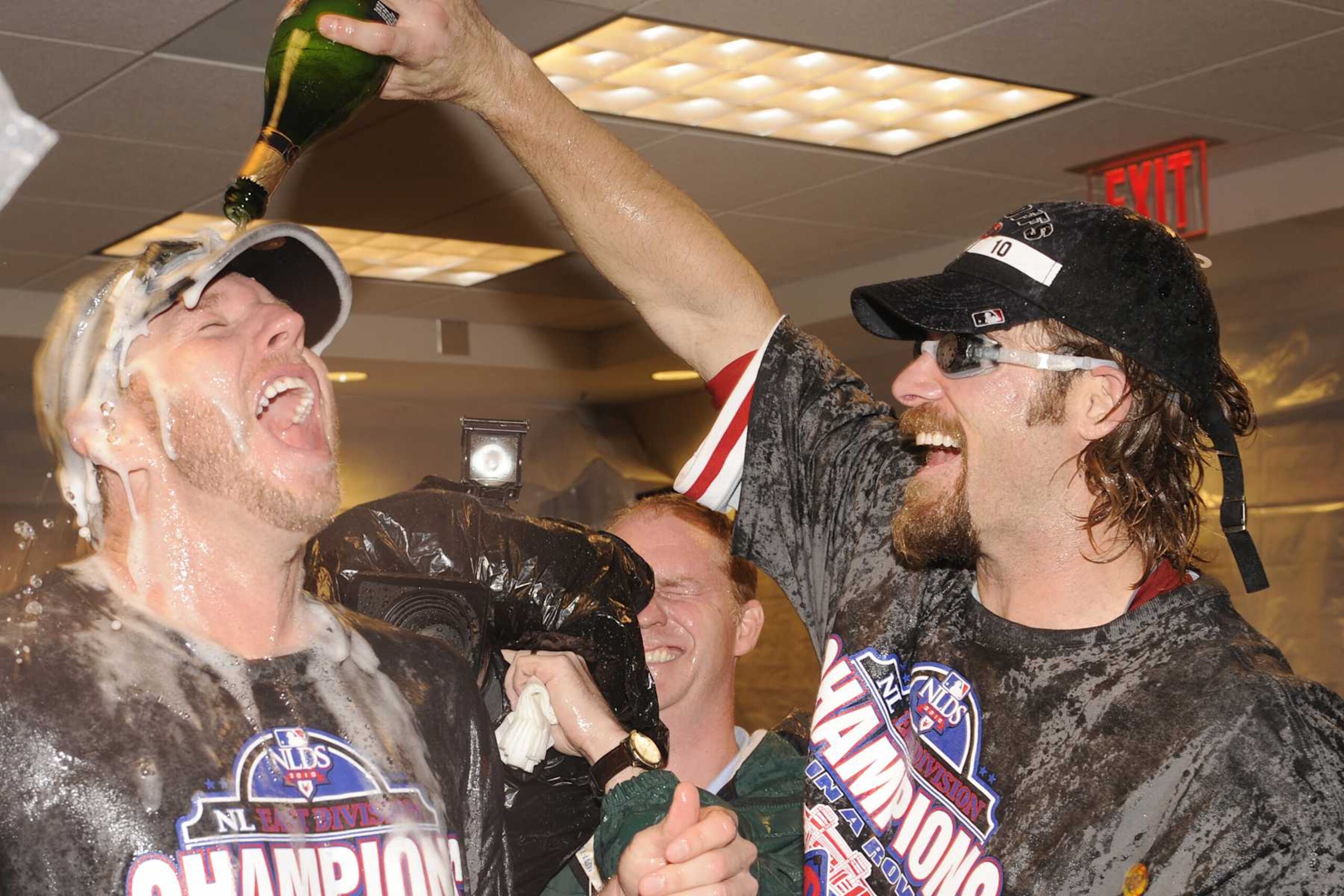 Roy Halladay (L) and Jayson Werth (R) Roy Halladay (L) and Jayson Werth (R)