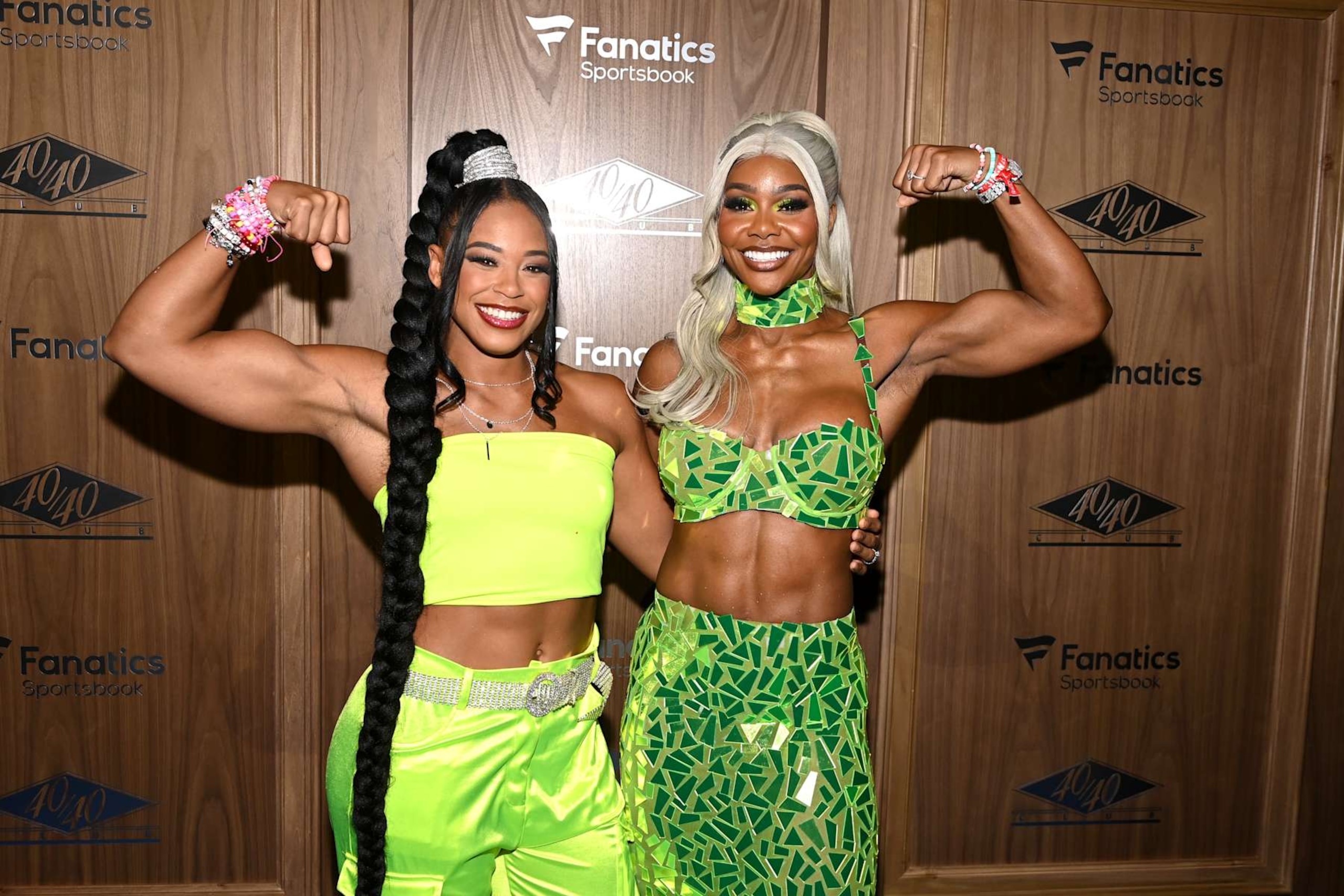 NEW YORK, NEW YORK - AUGUST 17: (L-R) Bianca Belair and Jade Cargill walk the blue carpet at JAY-Z's Iconic The 40/40 Club in partnership with Fanatics Sportsbook at the center of Fanatics Fest NYC at Jacob Javits Center on August 17, 2024 in New York City. (Photo by Dave Kotinsky/Getty Images for Fanatics) NEW YORK, NEW YORK - AUGUST 17: (L-R) Bianca Belair and Jade Cargill walk the blue carpet at JAY-Z's Iconic The 40/40 Club in partnership with Fanatics Sportsbook at the center of Fanatics Fest NYC at Jacob Javits Center on August 17, 2024 in New York City. (Photo by Dave Kotinsky/Getty Images for Fanatics)