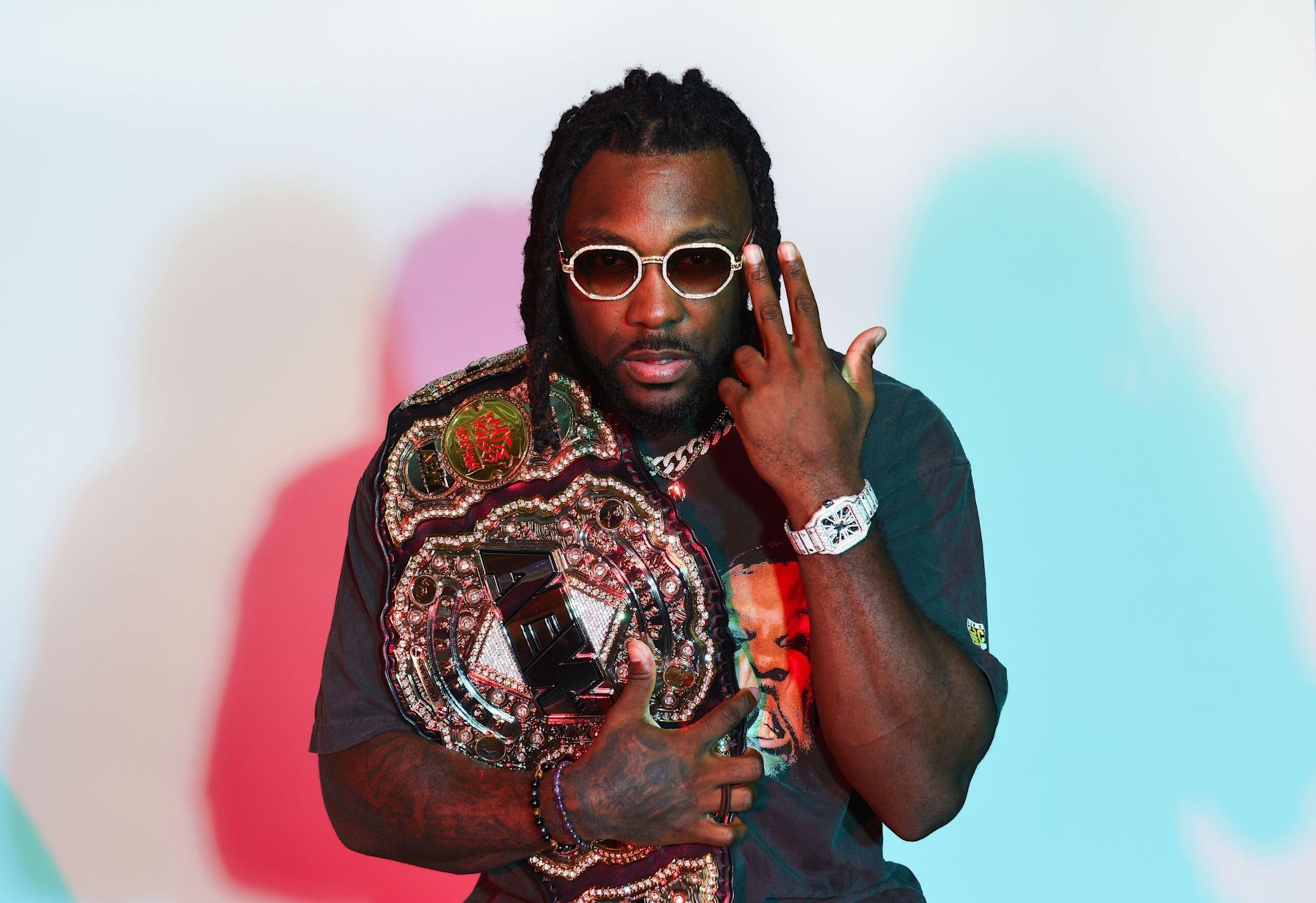 SAN DIEGO, CALIFORNIA - JULY 25: Swerve Strickland poses in the IMDboat Exclusive Portrait Studio at San Diego Comic-Con 2024 at The IMDb Yacht on July 25, 2024 in San Diego, California.  (Photo by Vivien Killilea/Getty Images for IMDb)