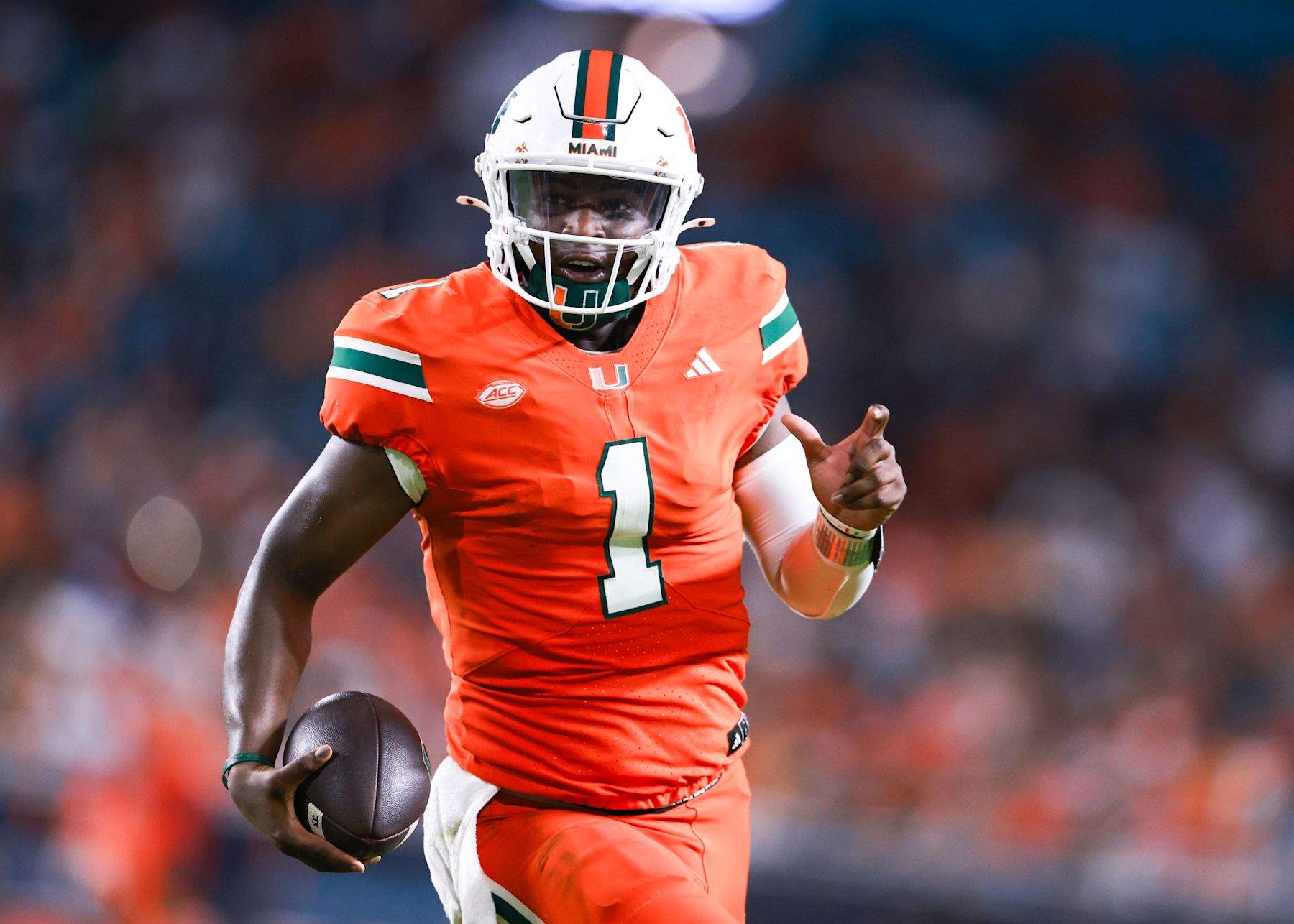 Miami Hurricanes quarterback Cam Ward