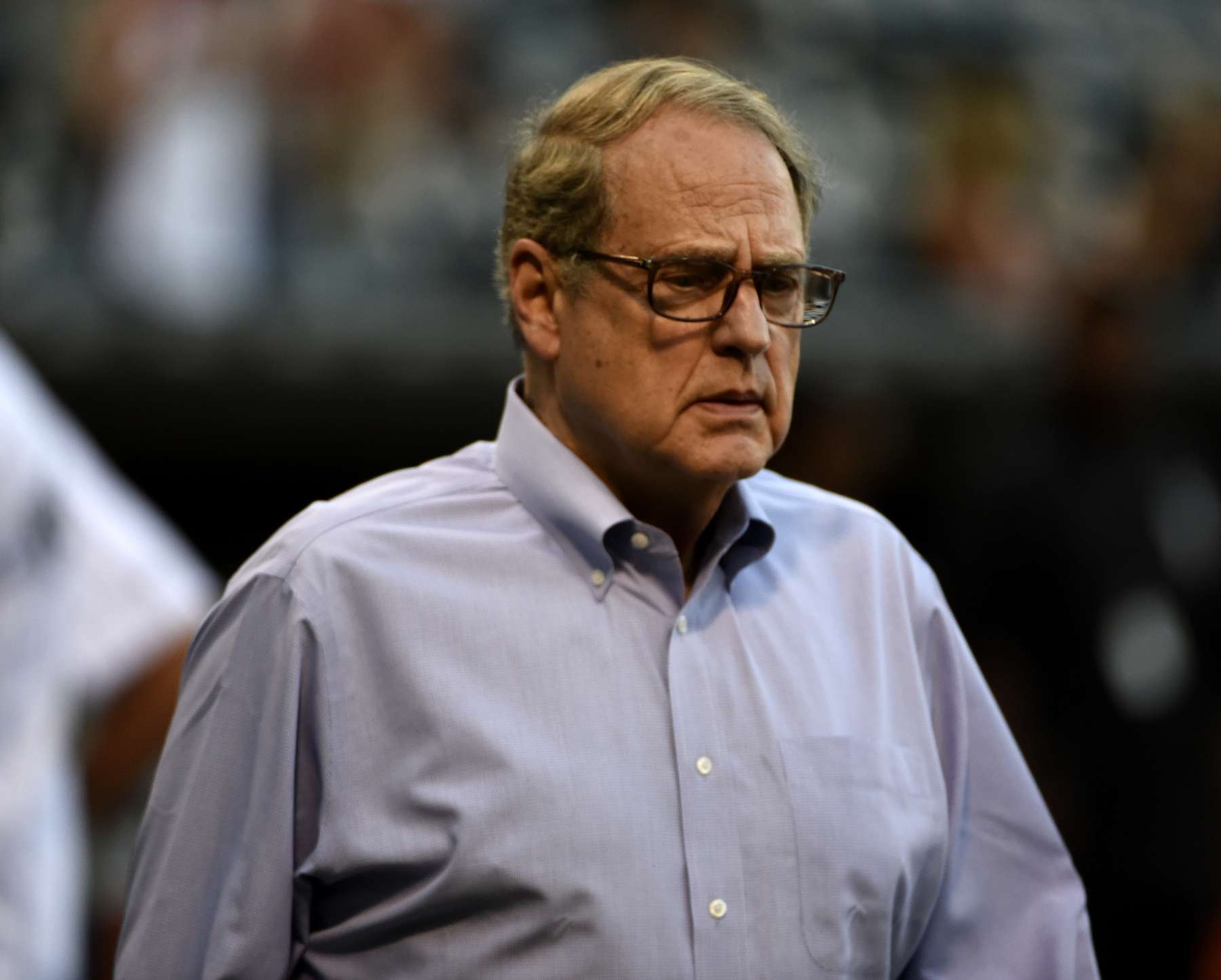CHICAGO, IL - AUGUST 24: Jerry Reinsdorf  on the field before a interleague game between the Chicago White Sox and the Philadelphia Phillies on August 24, 2016 at U.S. Cellular Field in Chicago, Illinois.  (Photo by David Banks/Getty Images)