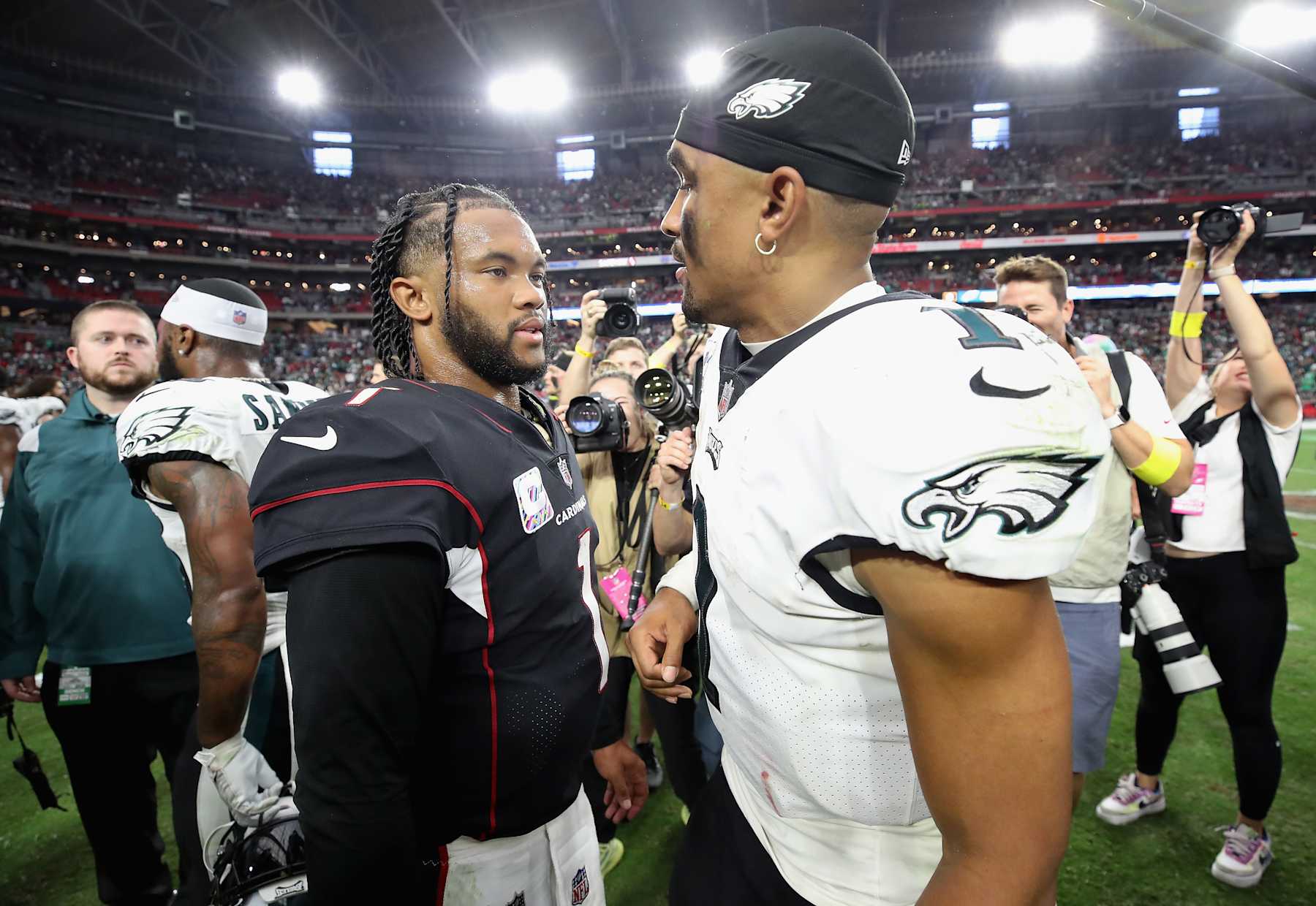 Kyler Murray and Jalen Hurts