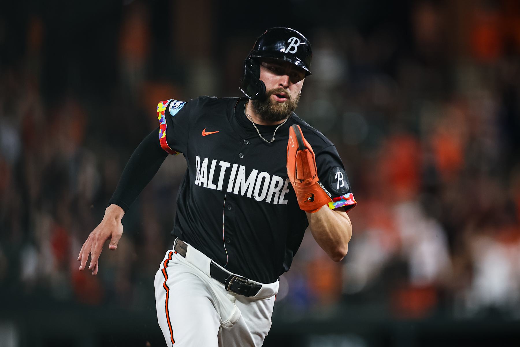 BALTIMORE, MD - AUGUST 23: Colton Cowser #17 of the Baltimore Orioles in action against the Houston Astros during the eighth inning at Oriole Park at Camden Yards on August 23, 2024 in Baltimore, Maryland. (Photo by Scott Taetsch/Getty Images) BALTIMORE, MD - AUGUST 23: Colton Cowser #17 of the Baltimore Orioles in action against the Houston Astros during the eighth inning at Oriole Park at Camden Yards on August 23, 2024 in Baltimore, Maryland. (Photo by Scott Taetsch/Getty Images)