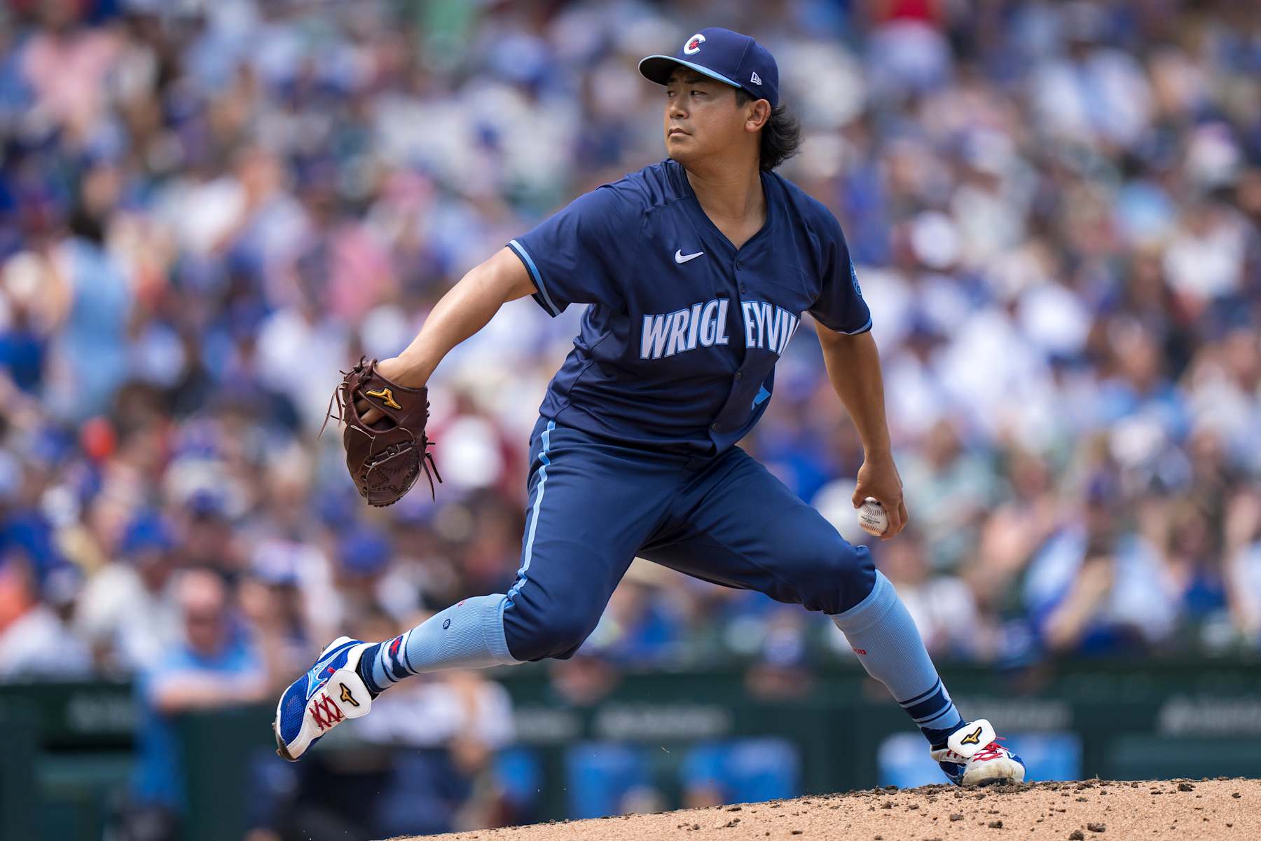 CHICAGO, IL - June 21: Shota Imanaga of the Chicago Cubs pitches in a game against the New York Mets at Wrigley Field on June 21, 2024 in Chicago, Illinois. (Photo by Matt Dirksen/Chicago Cubs/Getty Images) CHICAGO, IL - June 21: Shota Imanaga of the Chicago Cubs pitches in a game against the New York Mets at Wrigley Field on June 21, 2024 in Chicago, Illinois. (Photo by Matt Dirksen/Chicago Cubs/Getty Images)
