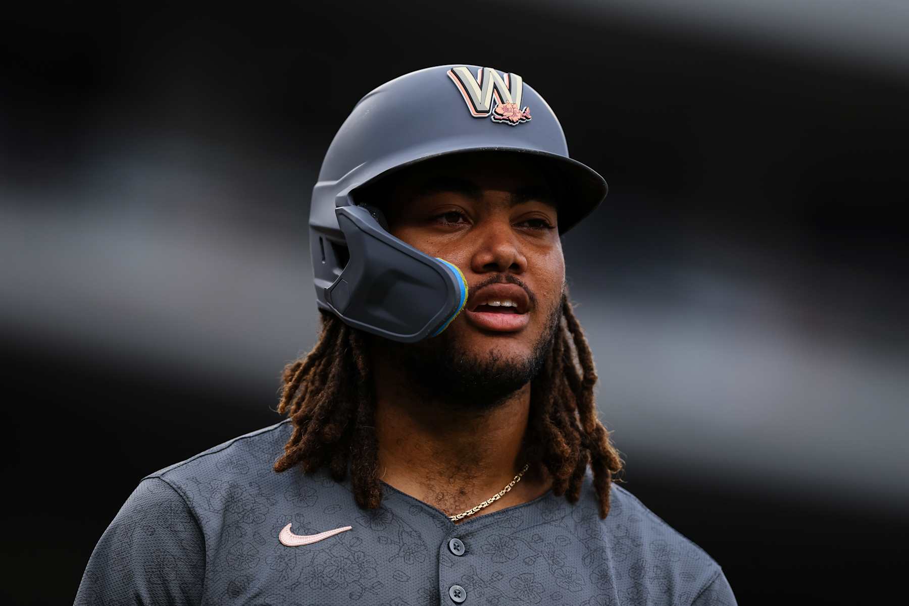 WASHINGTON, DC - AUGUST 31: James Wood #29 of the Washington Nationals looks on during the fifth inning against the Chicago Cubs at Nationals Park on August 31, 2024 in Washington, DC. (Photo by Scott Taetsch/Getty Images) WASHINGTON, DC - AUGUST 31: James Wood #29 of the Washington Nationals looks on during the fifth inning against the Chicago Cubs at Nationals Park on August 31, 2024 in Washington, DC. (Photo by Scott Taetsch/Getty Images)