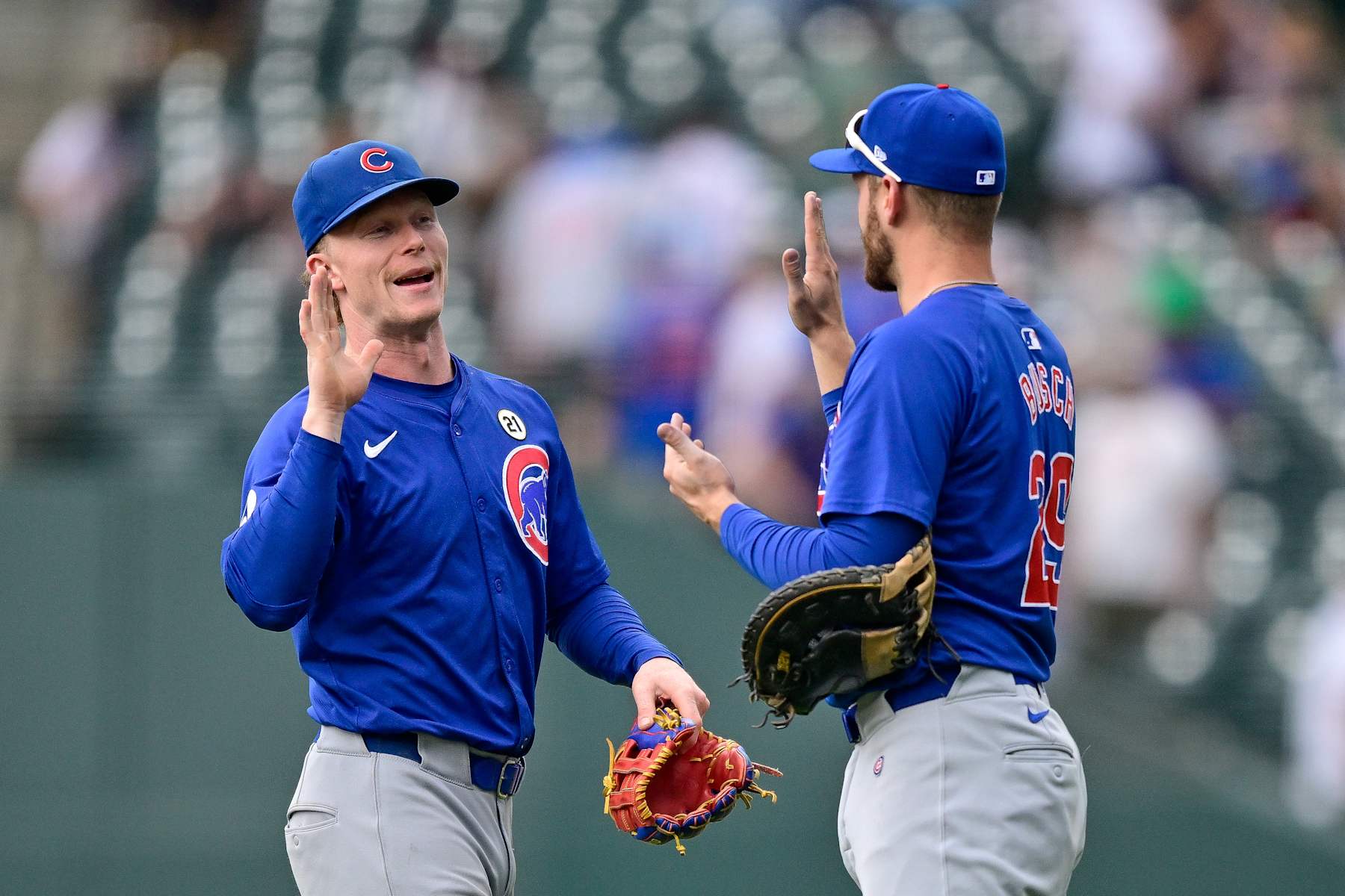 Pete Crow-Armstrong (L) and Michael Busch (R)