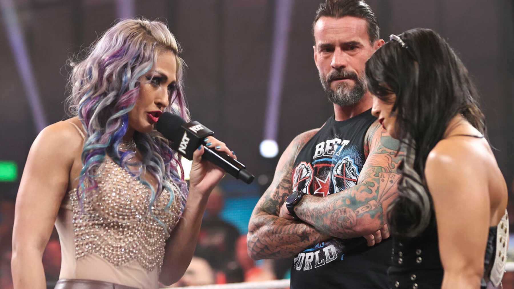 Giulia continued to taunt Roxanne Perez ahead of their forthcoming match.