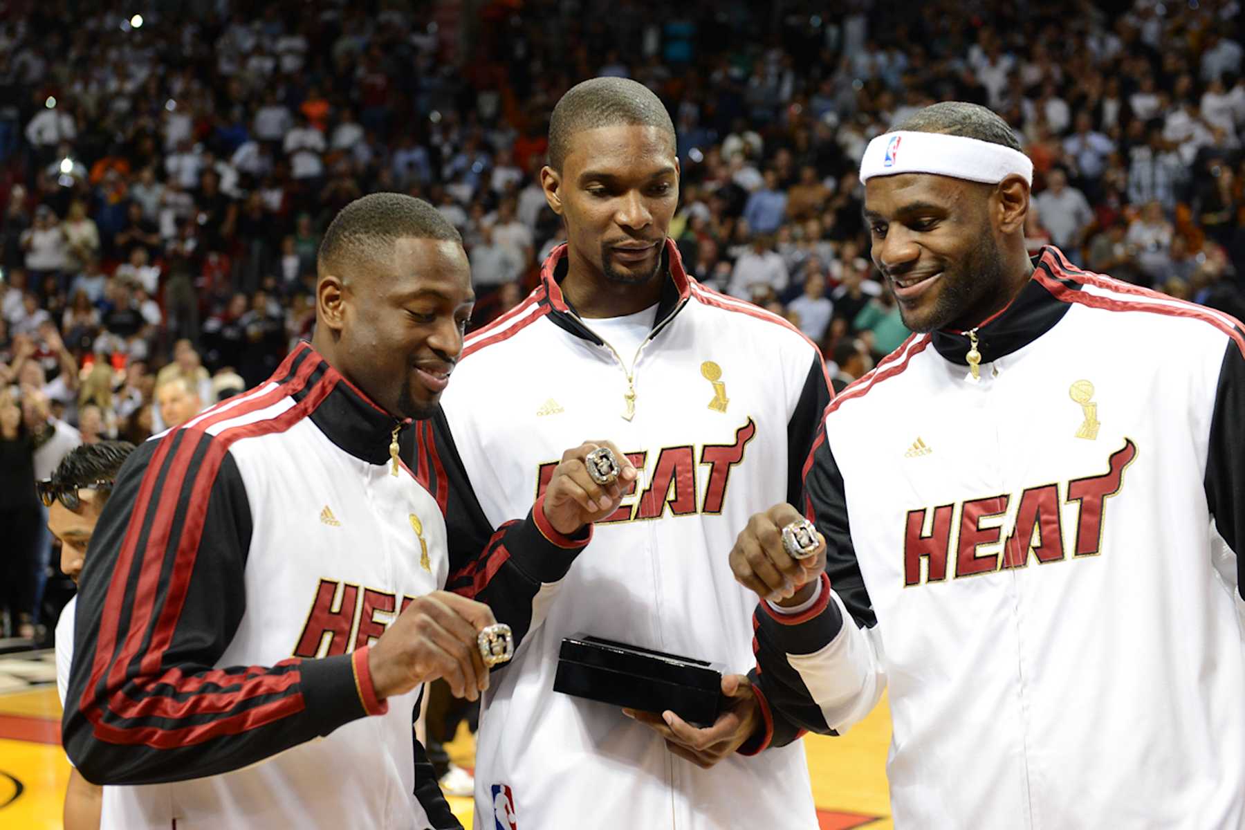 Dwyane Wade, Chris Bosh and LeBron James