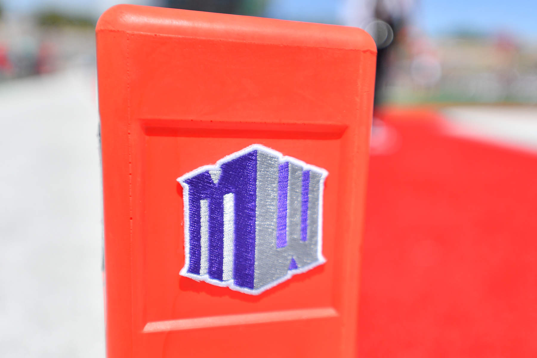 ALBUQUERQUE, NEW MEXICO - AUGUST 24: The Mountain West Conference logo is display on an endzone pylon before a game between the Montana State Bobcats and the New Mexico Lobos at University Stadium on August 24, 2024 in Albuquerque, New Mexico. (Photo by Sam Wasson/Getty Images)