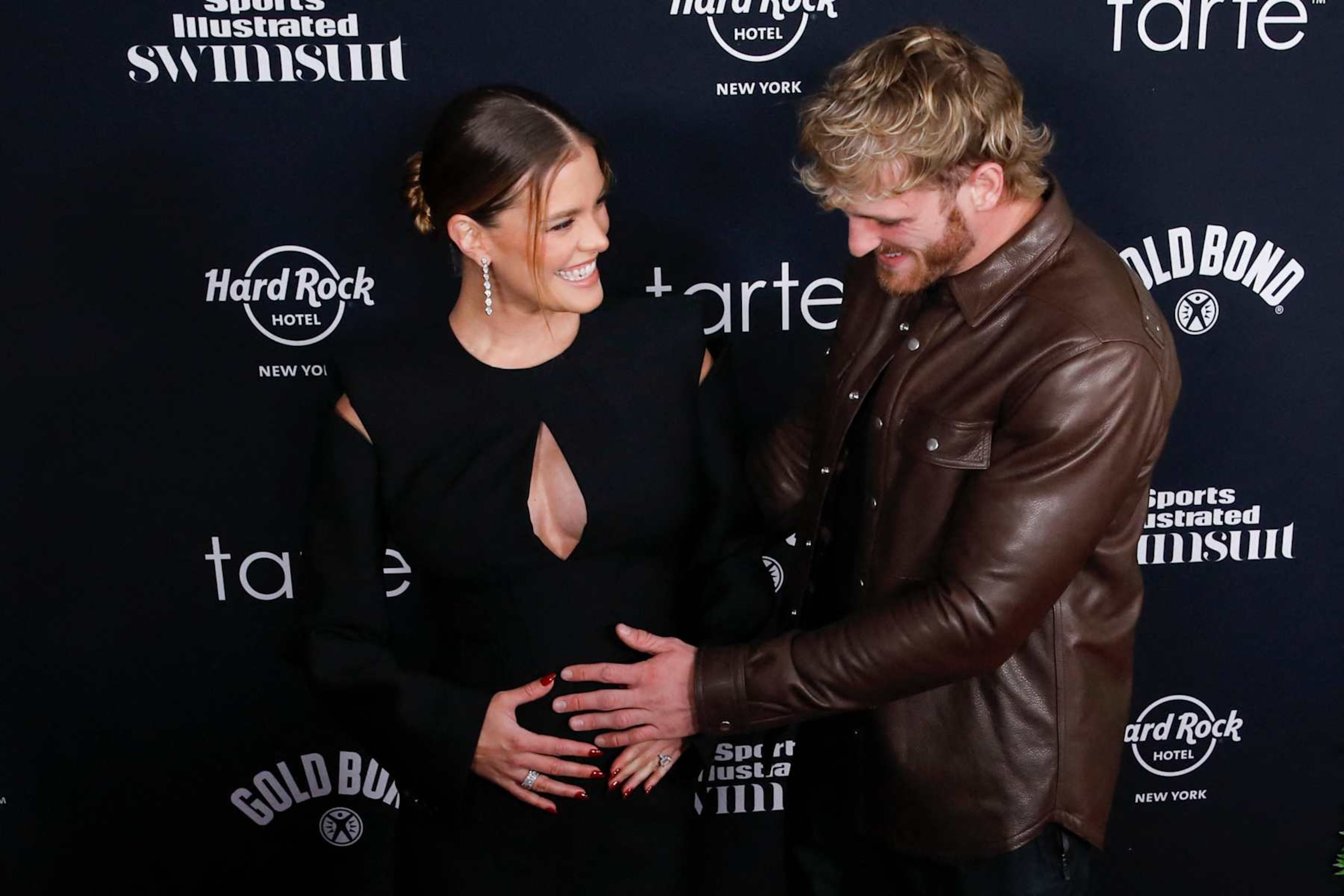 Danish model Nina Agdal and fiance US wrestler and influencer Logan Paul attend Sport Illustrated swimsuit 2024 issue release and 60th anniversary red carpet in New York City, on May 16, 2024. (Photo by KENA BETANCUR / AFP) (Photo by KENA BETANCUR/AFP via Getty Images) Danish model Nina Agdal and fiance US wrestler and influencer Logan Paul attend Sport Illustrated swimsuit 2024 issue release and 60th anniversary red carpet in New York City, on May 16, 2024. (Photo by KENA BETANCUR / AFP) (Photo by KENA BETANCUR/AFP via Getty Images)
