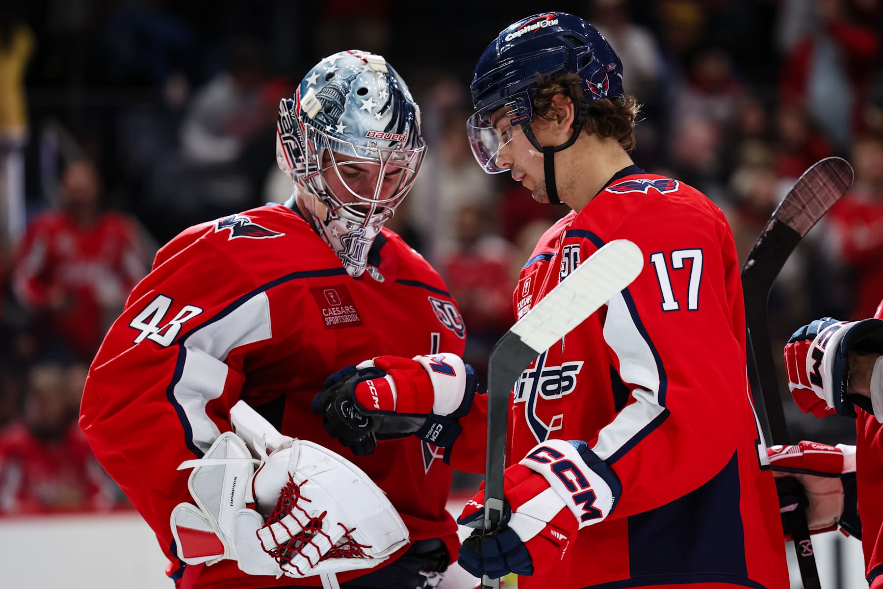 Logan Thompson and Dylan Strome.