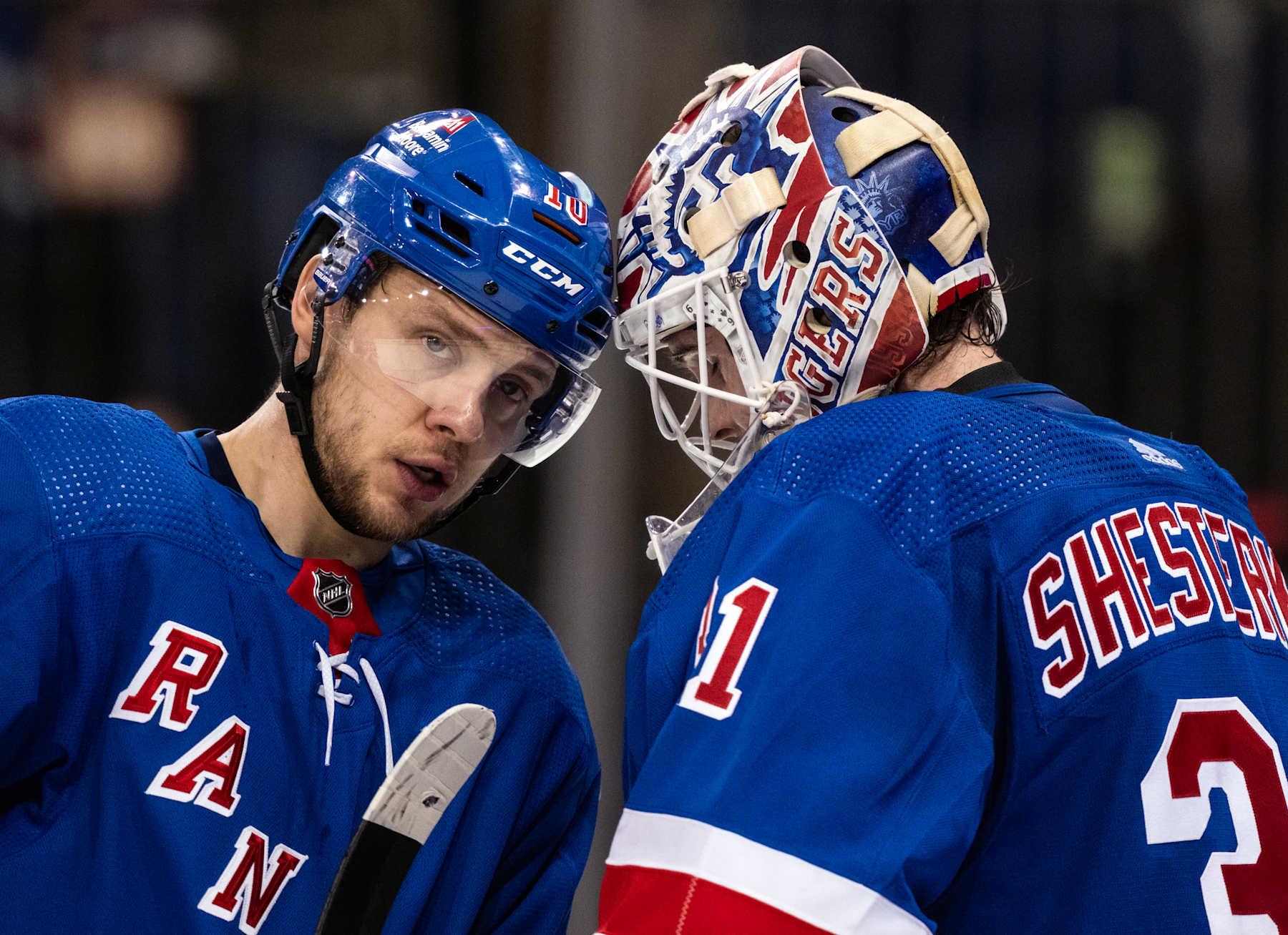 Artemi Panarin and Igor Shesterkin.