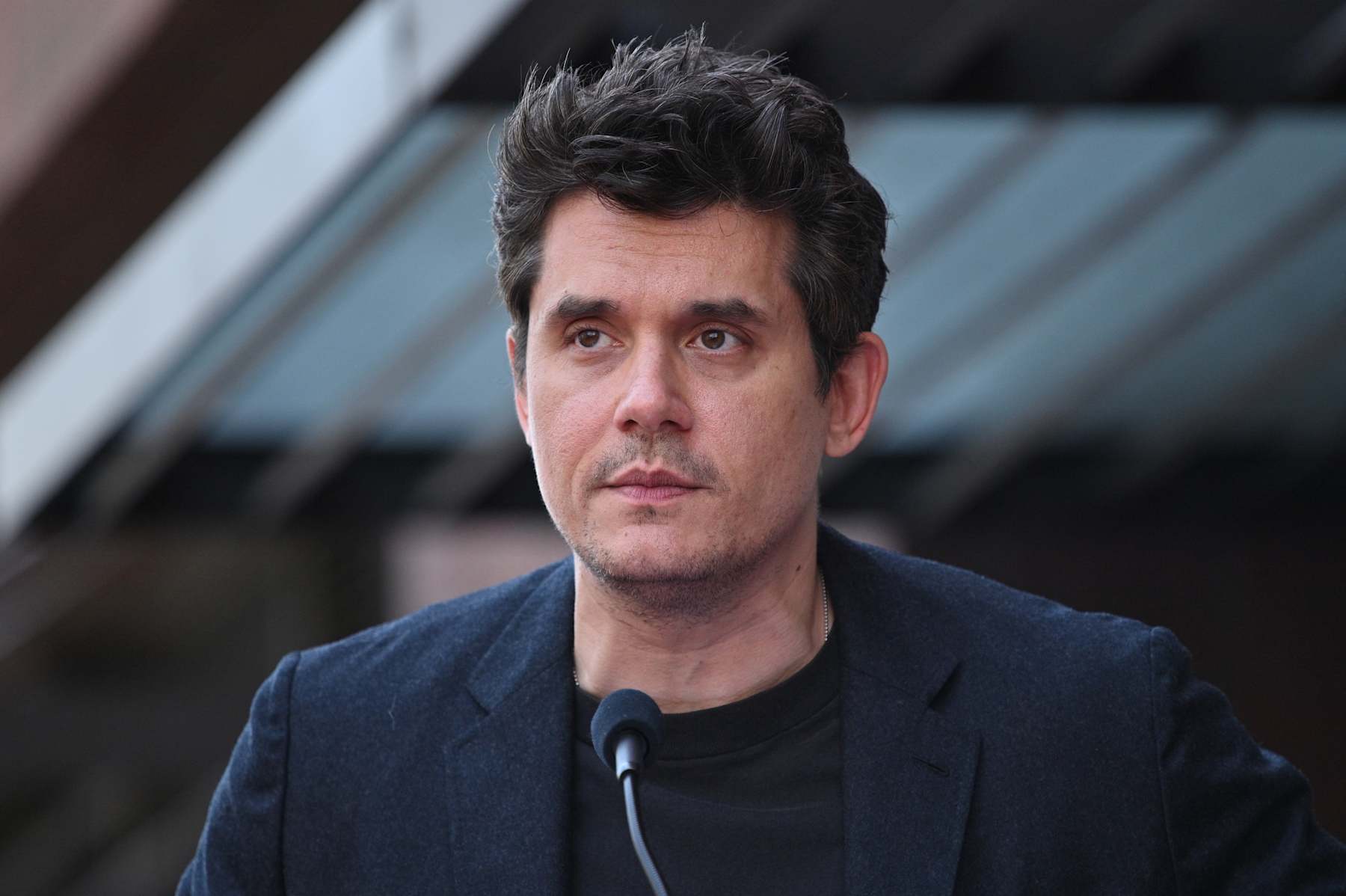US singer-songwriter John Mayer attends the Hollywood Walk of Fame Star ceremony for Sammy Hagar (not in photo) in Hollywood, California, on April 30, 2024. (Photo by Robyn Beck / AFP) (Photo by ROBYN BECK/AFP via Getty Images)
