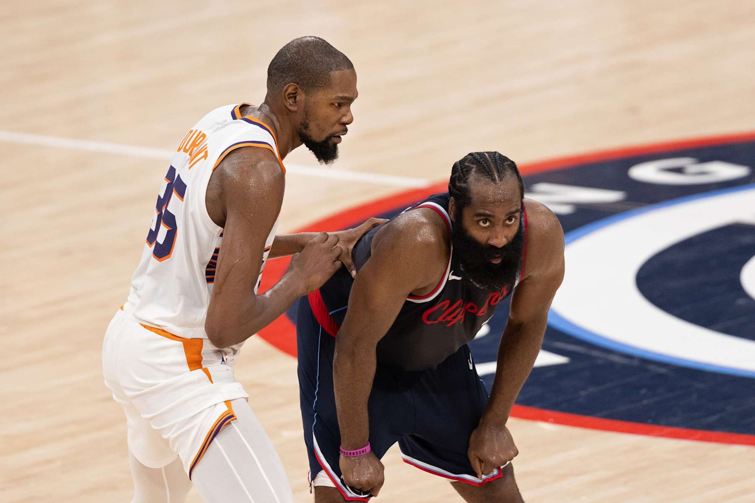 Kevin Durant and James Harden