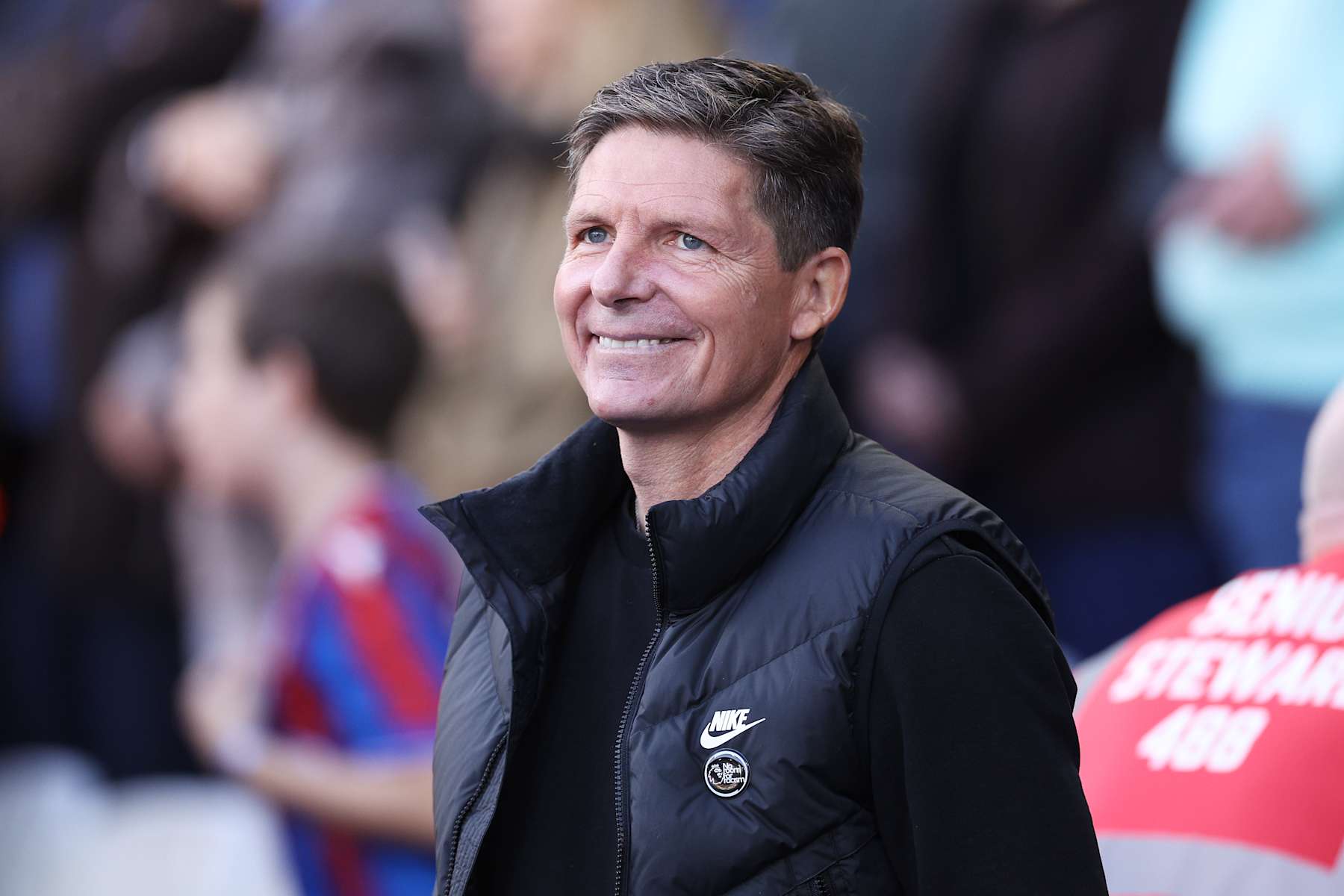 LONDON, ENGLAND - OCTOBER 27: Oliver Glasner, Manager of Crystal Palace, looks on prior to the Premier League match between Crystal Palace FC and Tottenham Hotspur FC at Selhurst Park on October 27, 2024 in London, England. (Photo by Warren Little/Getty Images)