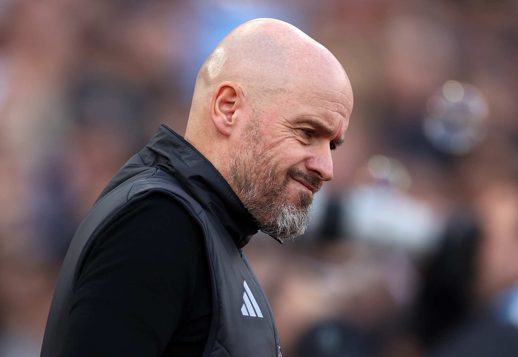 LONDON, ENGLAND - OCTOBER 27: Erik ten Hag, Manager of Manchester United during the Premier League match between West Ham United FC and Manchester United FC at London Stadium on October 27, 2024 in London, England. (Photo by Eddie Keogh/Getty Images)