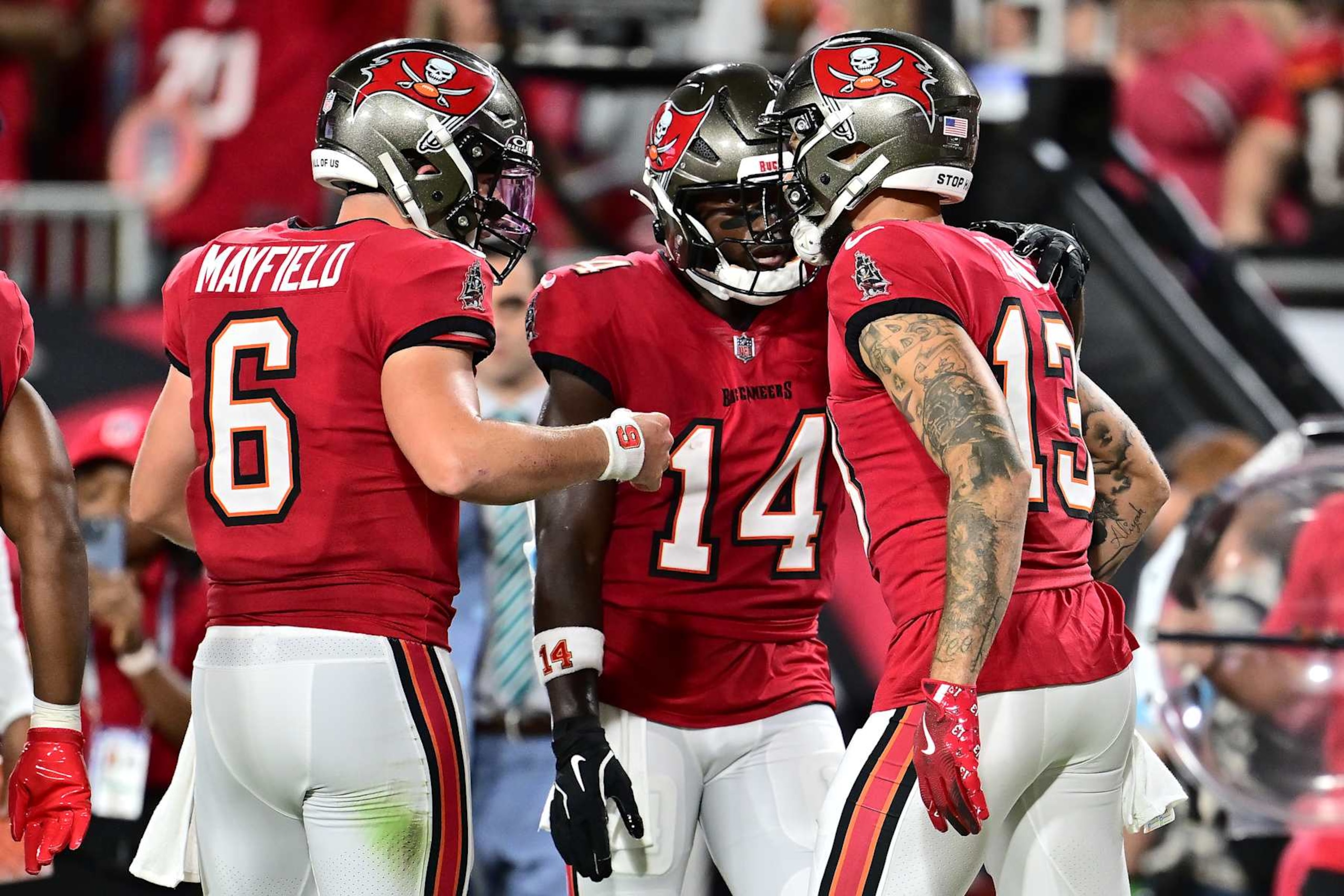 QB Baker Mayfield and WRs Chris Godwin and Mike Evans