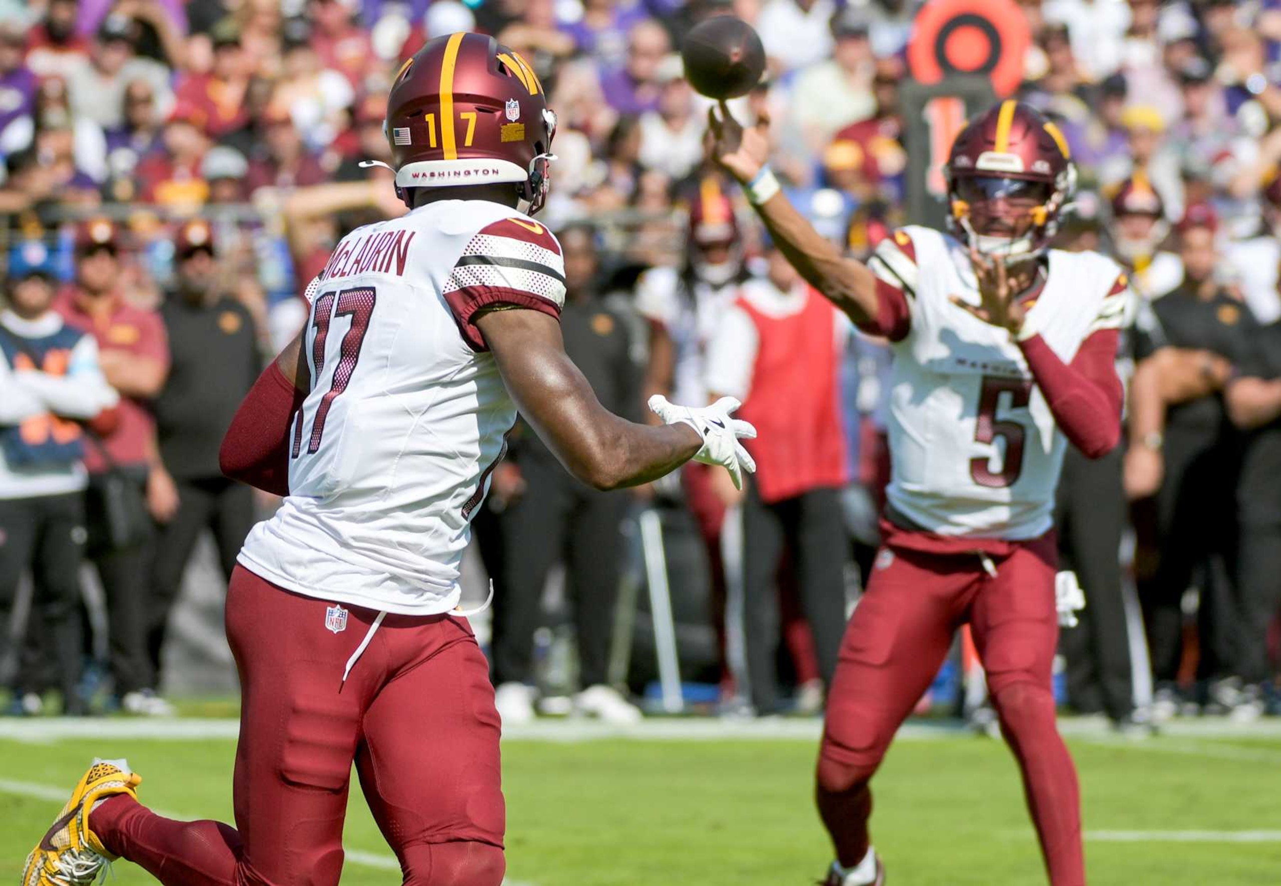 WR Terry McLaurin and QB Jayden Daniels