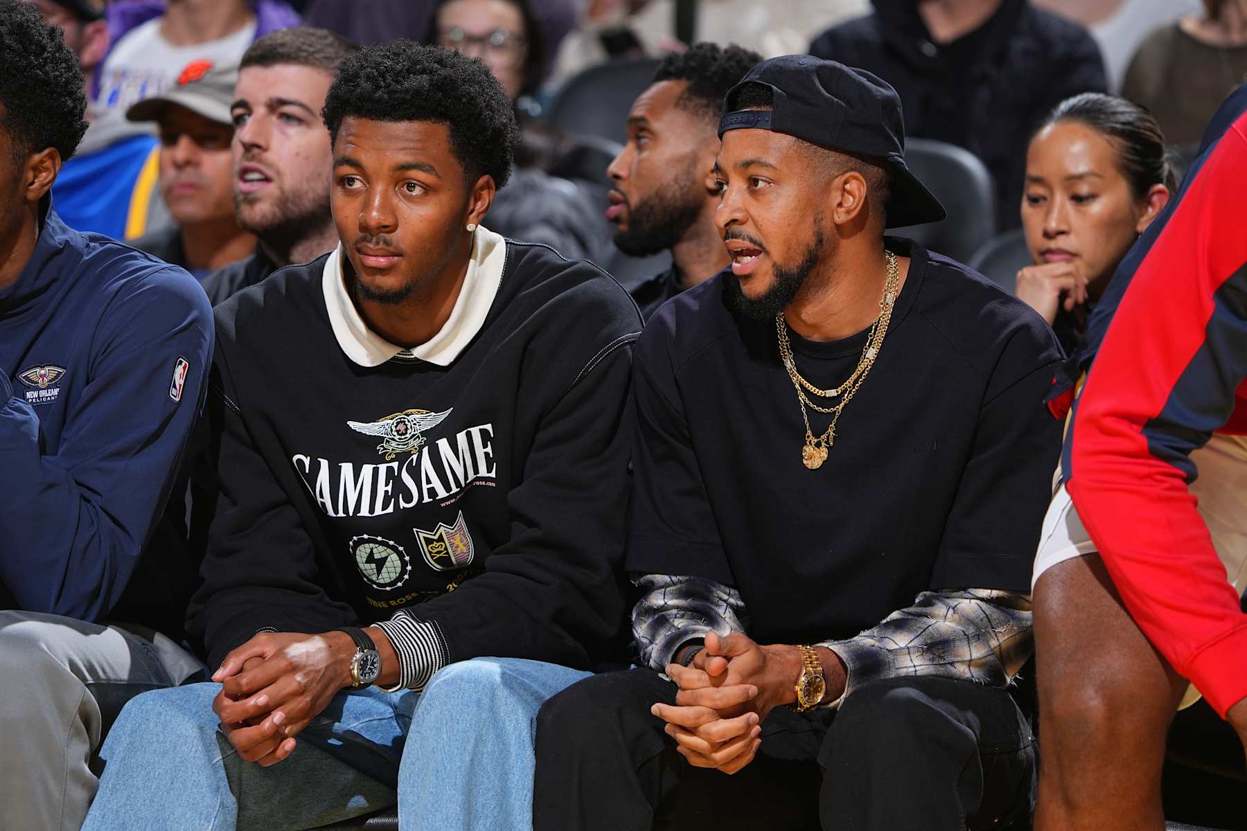 Pelicans forward Herb Jones and guard CJ McCollum