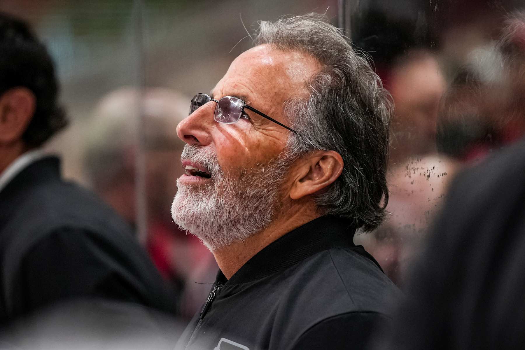 RALEIGH, NORTH CAROLINA - NOVEMBER 05: Head coach John Tortorella of the Philadelphia Flyers looks on during the second period against the Carolina Hurricanes at Lenovo Center on November 5, 2024 in Raleigh, North Carolina. (Photo by Josh Lavallee/NHLI via Getty Images)