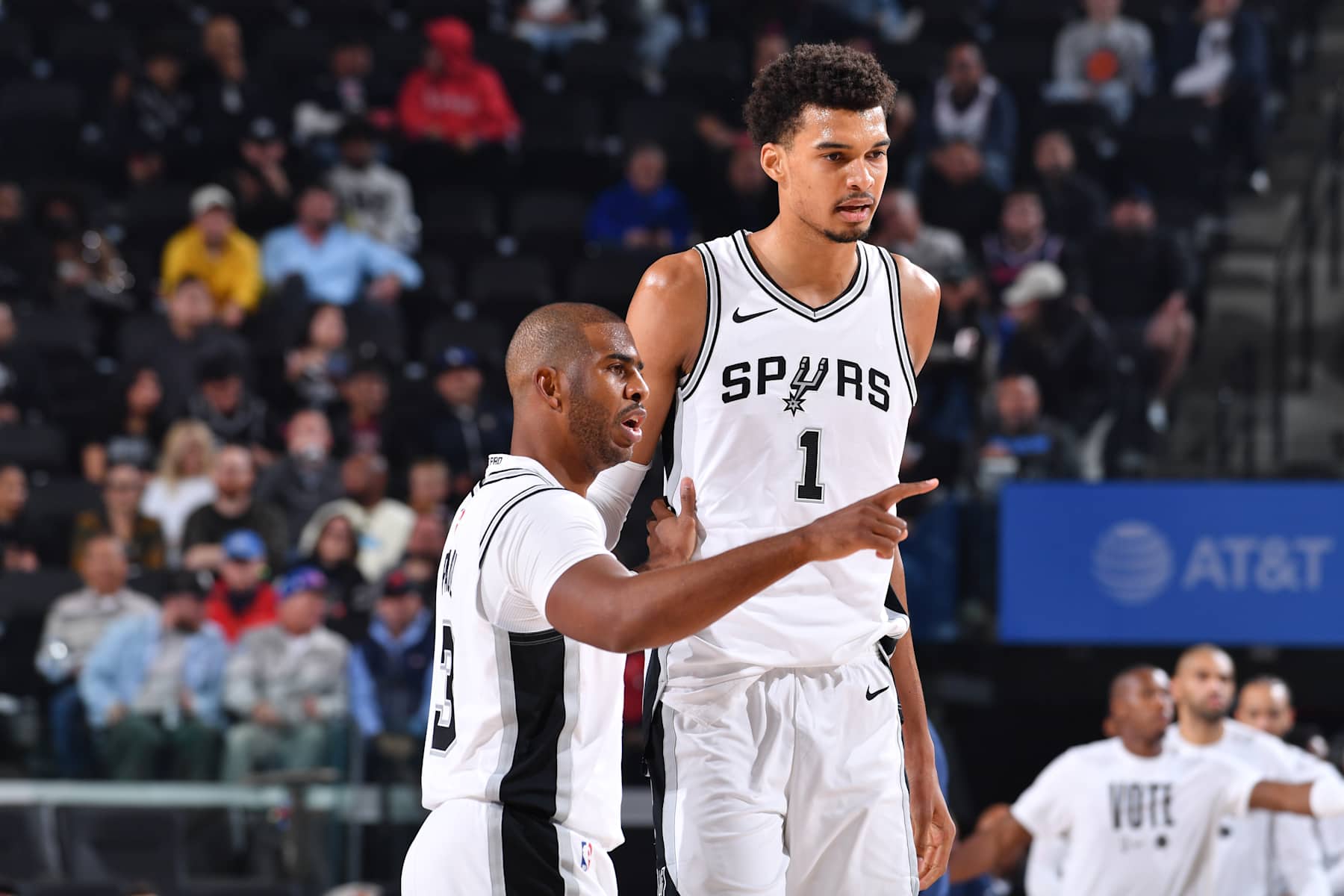 Chris Paul and Victor Wembanyama