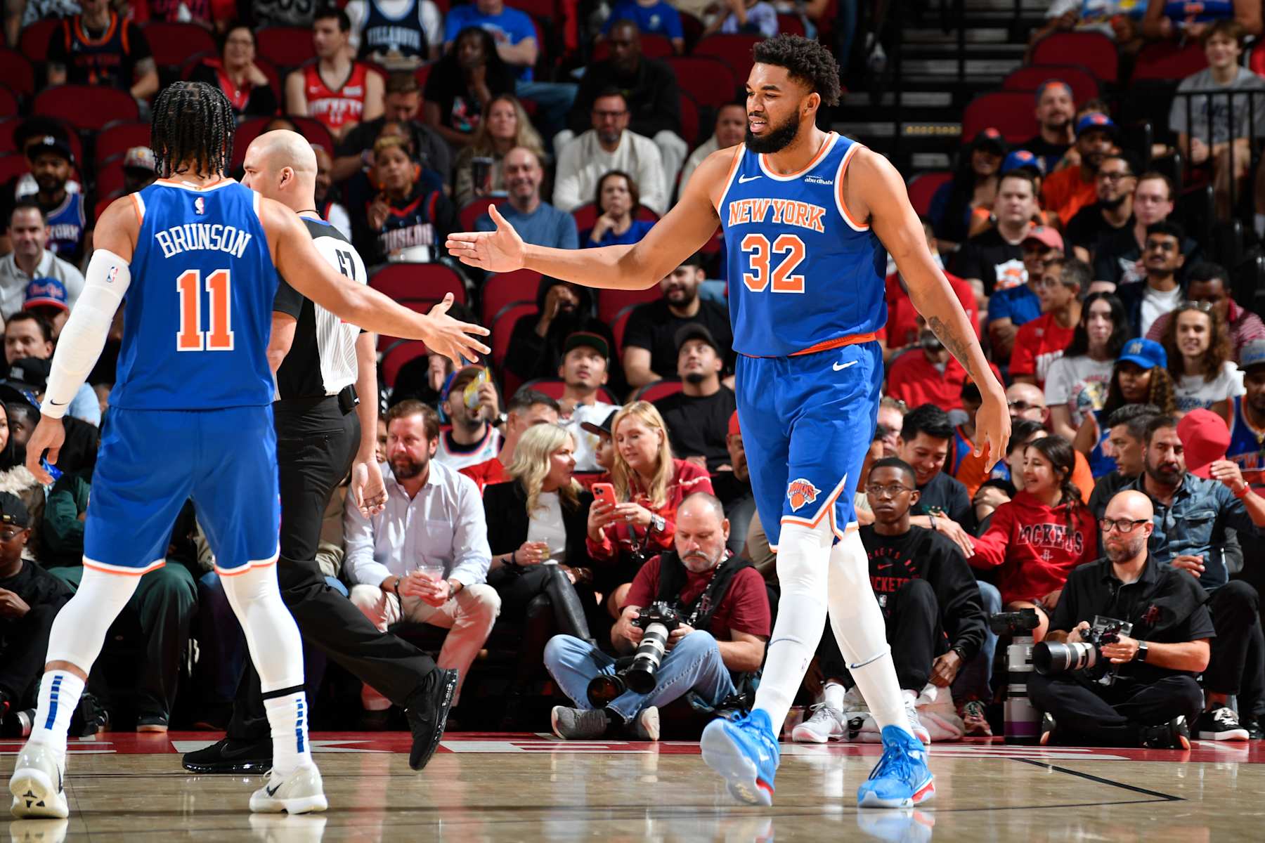 Jalen Brunson and Karl-Anthony Towns