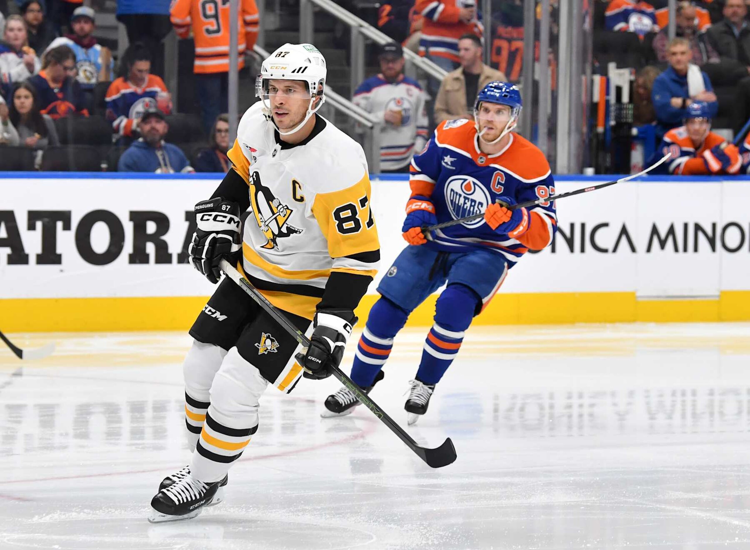 Sidney Crosby and Connor McDavid Sidney Crosby and Connor McDavid