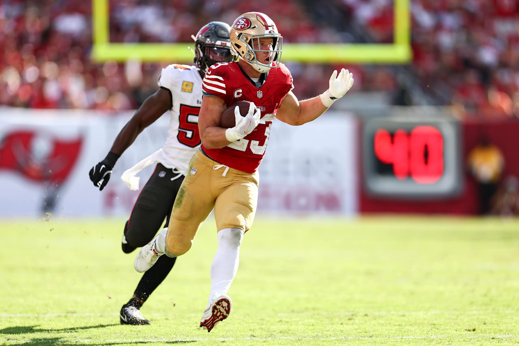 49ers RB Christian McCaffrey 49ers RB Christian McCaffrey