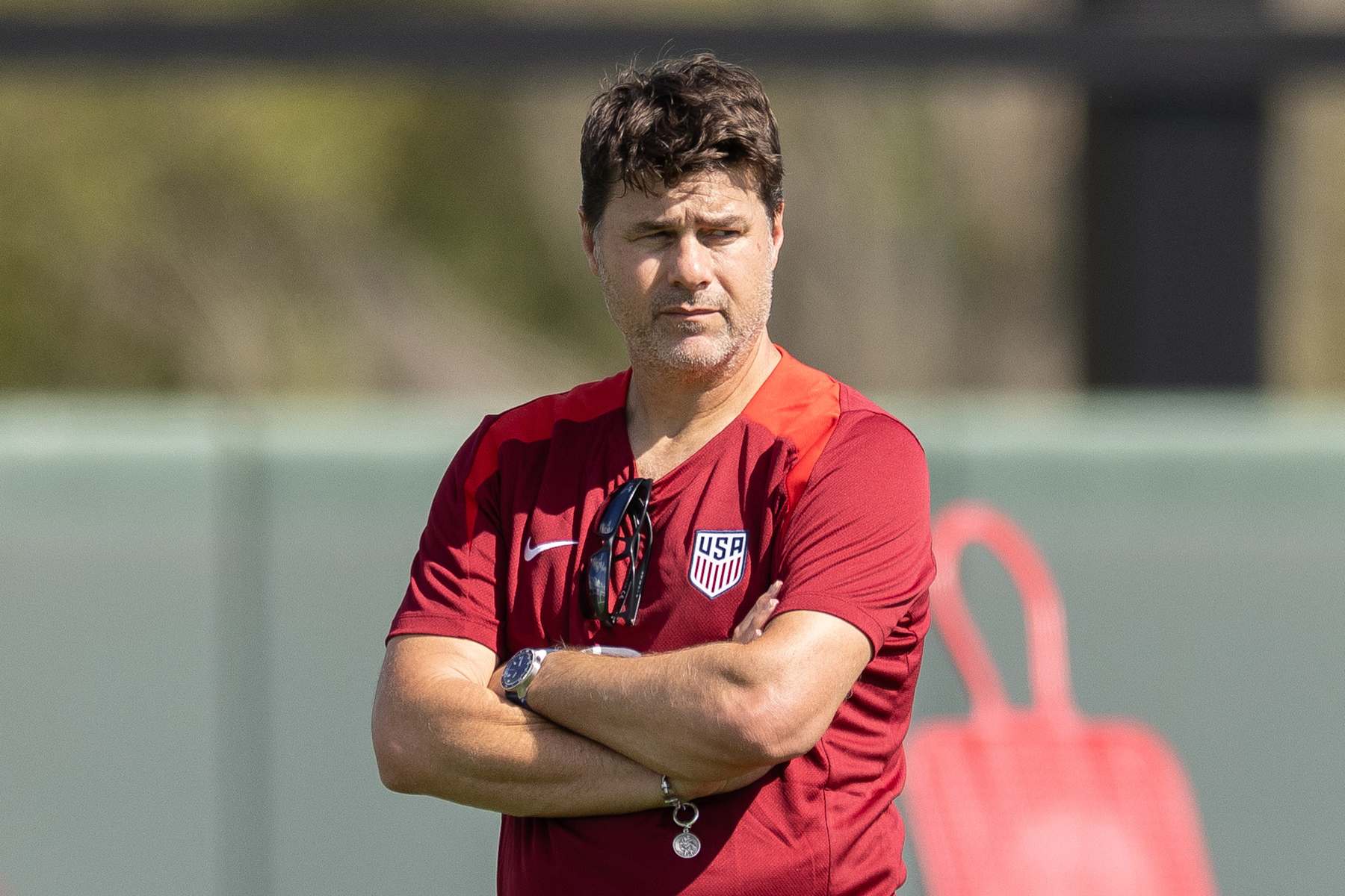 KISSIMMEE, FL - NOVEMBER 12: Head Coach Mauricio Pochettino of the United States during USMNT Training at Osceola Heritage Park  on November 12, 2024 in  Kissimmee, Florida. (Photo by John Dorton/ISI Photos/USSF/Getty Images for USSF)