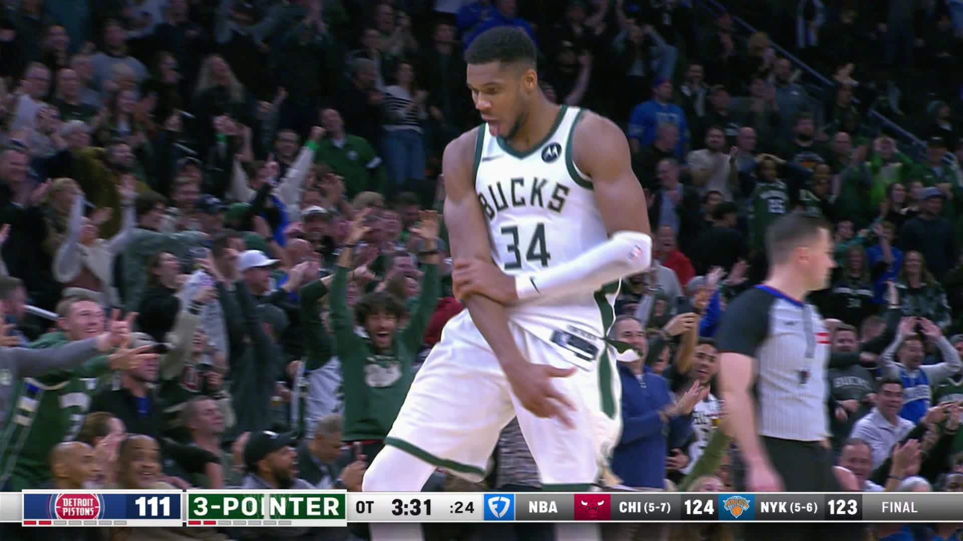 Giannis' 3-Point Celebration