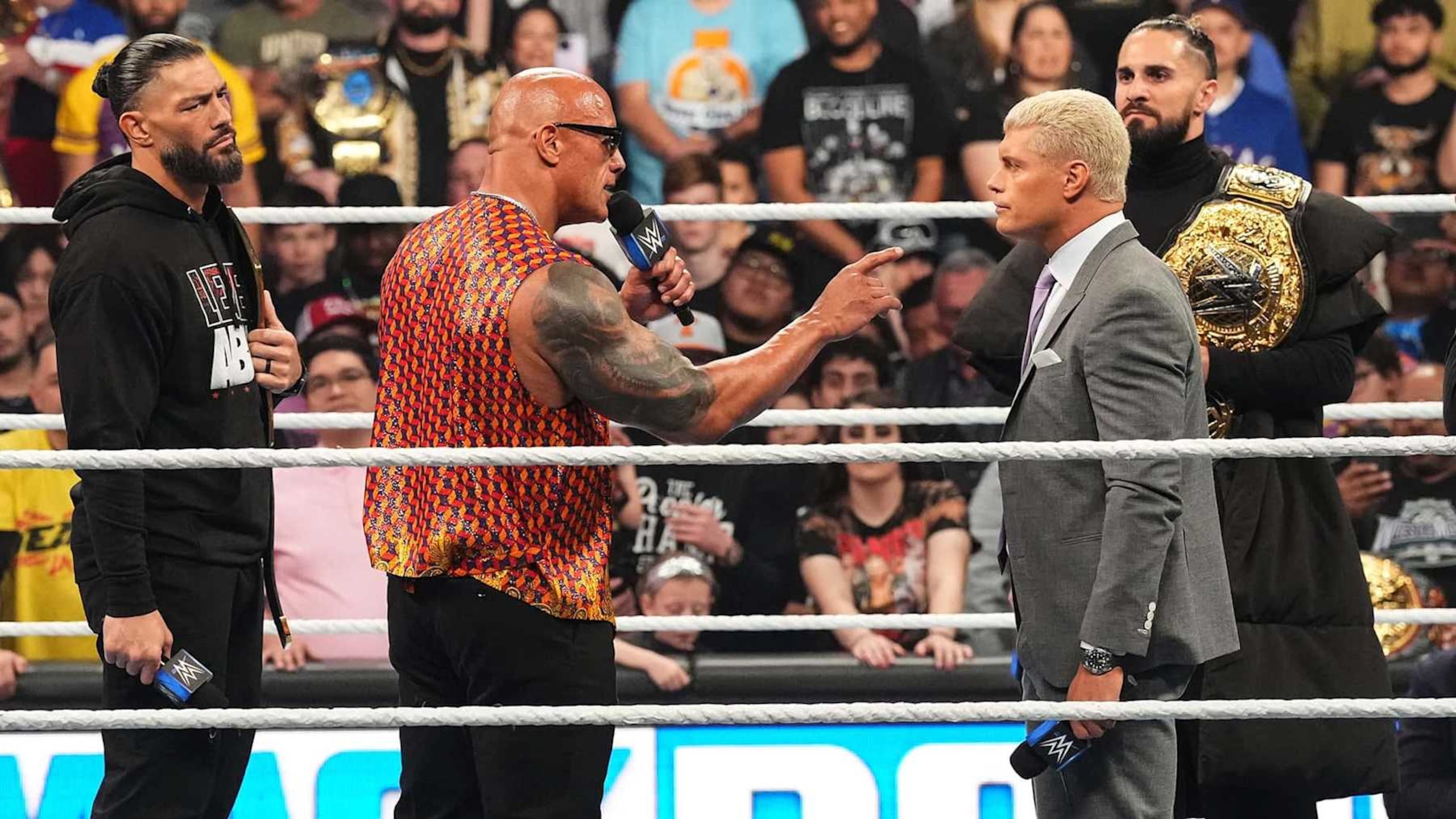 Roman Reigns, The Rock and Cody Rhodes on a collision course with major WrestleMania 41 implications.