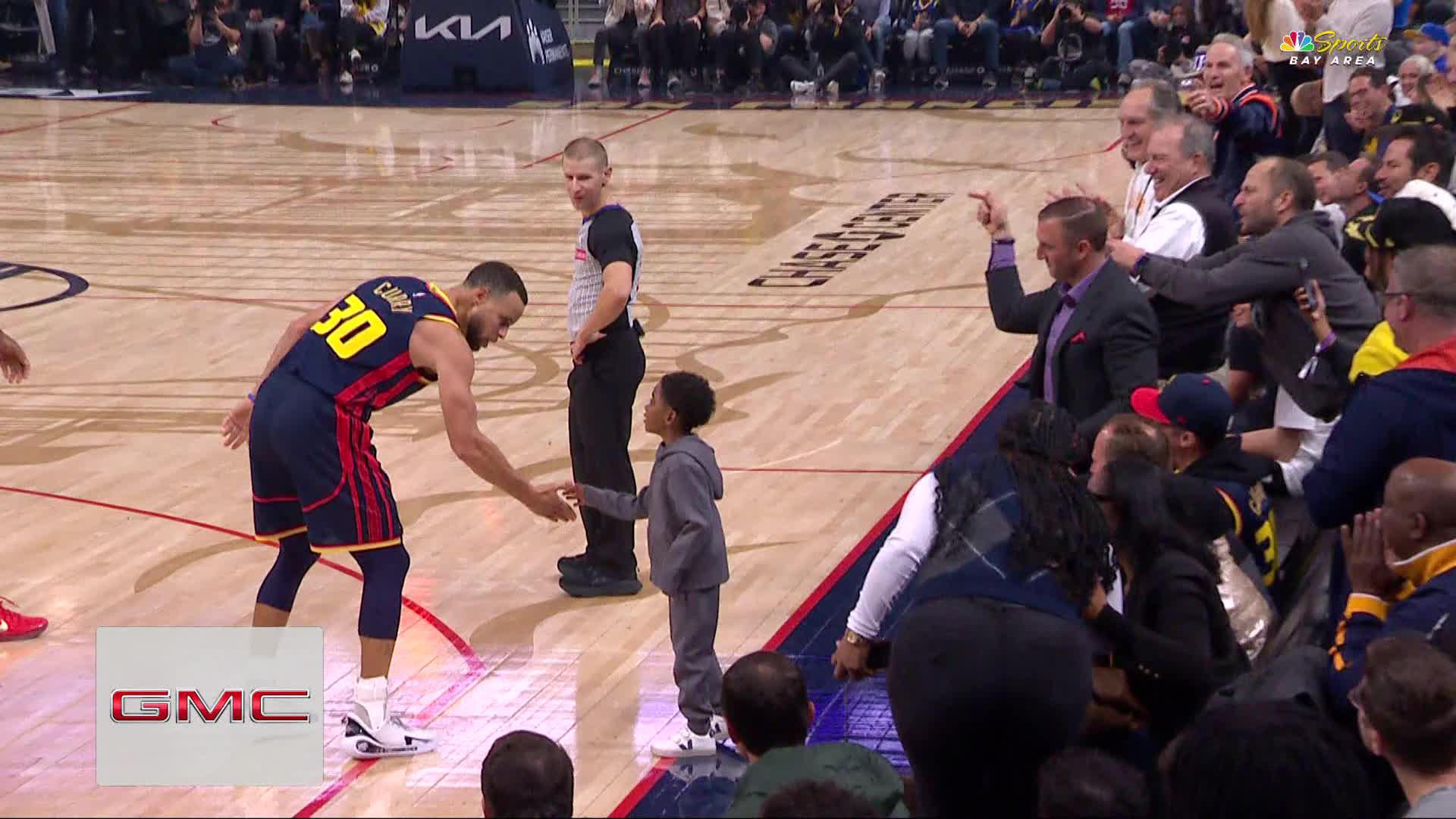 Steph Daps Up Kid After And-1