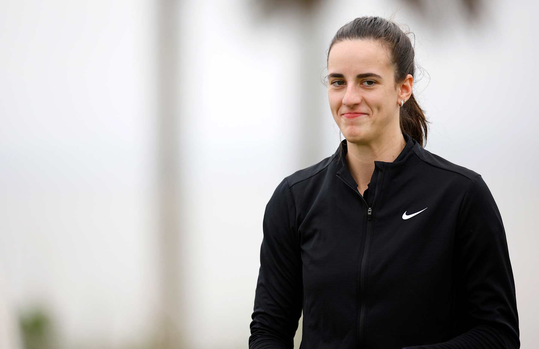 ST SIMONS ISLAND, GEORGIA - NOVEMBER 20: WNBA player Caitlin Clark plays during the Pro-Am prior to The RSM Classic 2024 at Sea Island Resort on November 20, 2024 in St Simons Island, Georgia. (Photo by Mike Ehrmann/Getty Images)