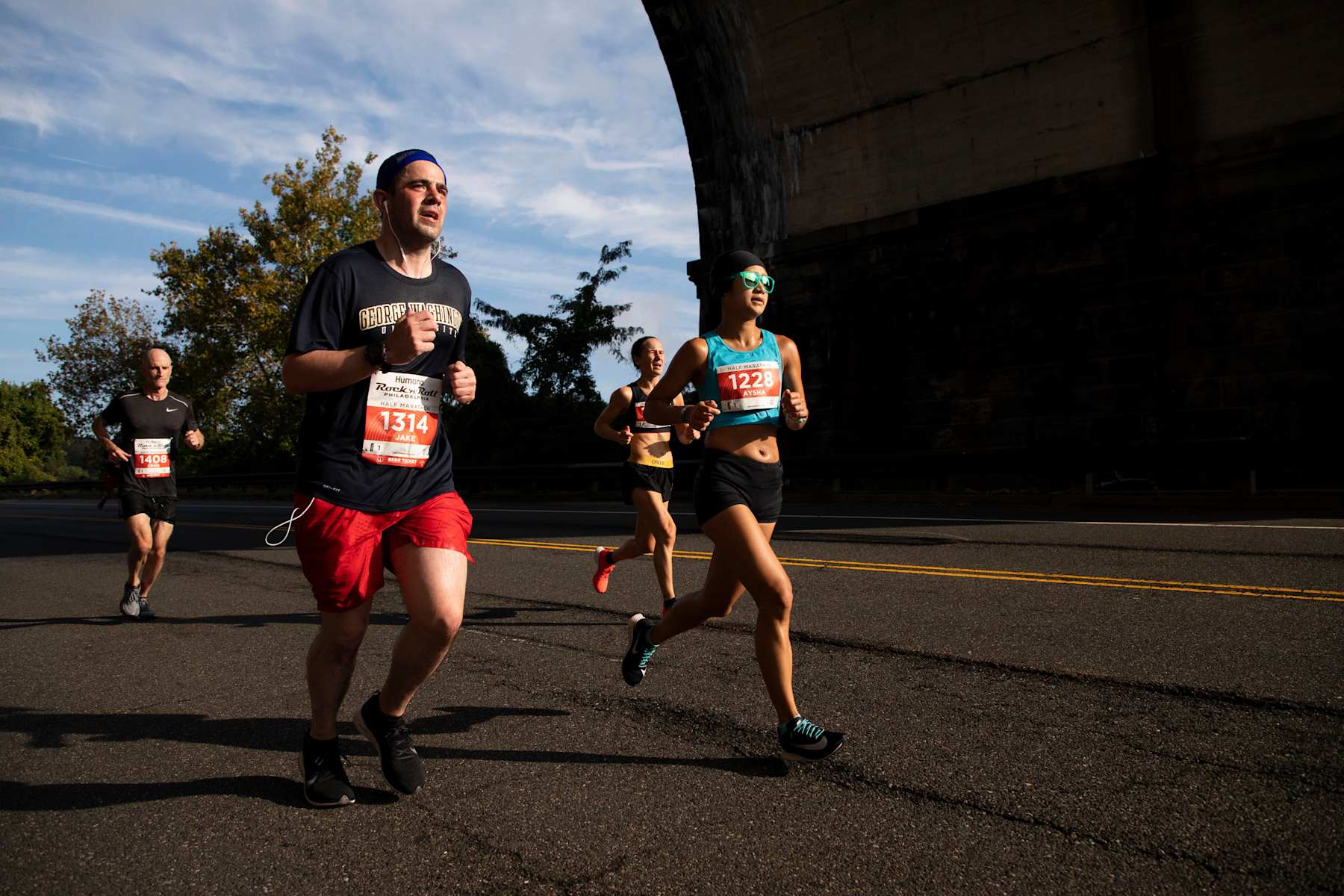 PHILADELPHIA, PA - SEPTEMBER 15: Runners participate in the 2019 Humana Rock n Roll Philadelphia Half Marathon on September 15, 2019 in Philadelphia, Pennsylvania. (Photo by Patrick McDermott/Getty Images)