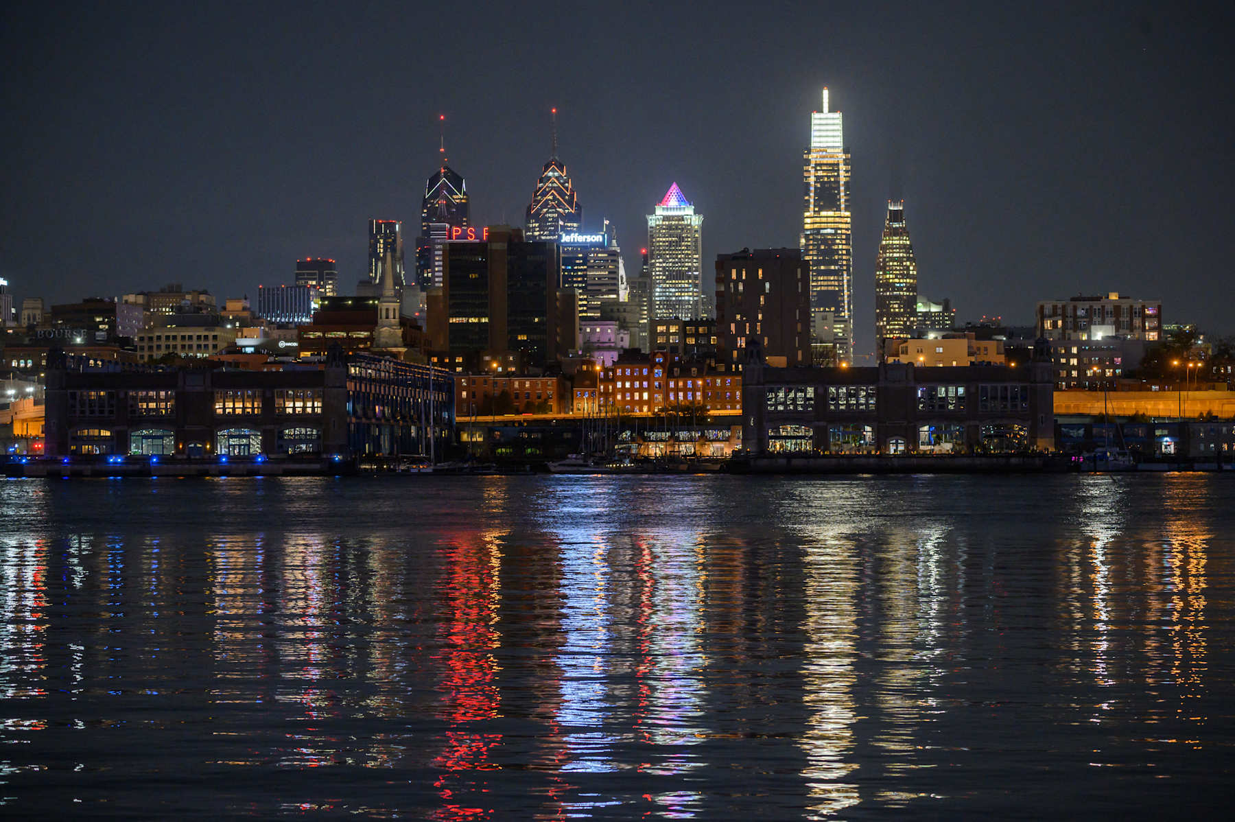 A general view shows the skyline of Philadelphia, seen from Camden, New Jersey, on November 4, 2024, ahead of election day. (Photo by Ed JONES / AFP) (Photo by ED JONES/AFP via Getty Images)