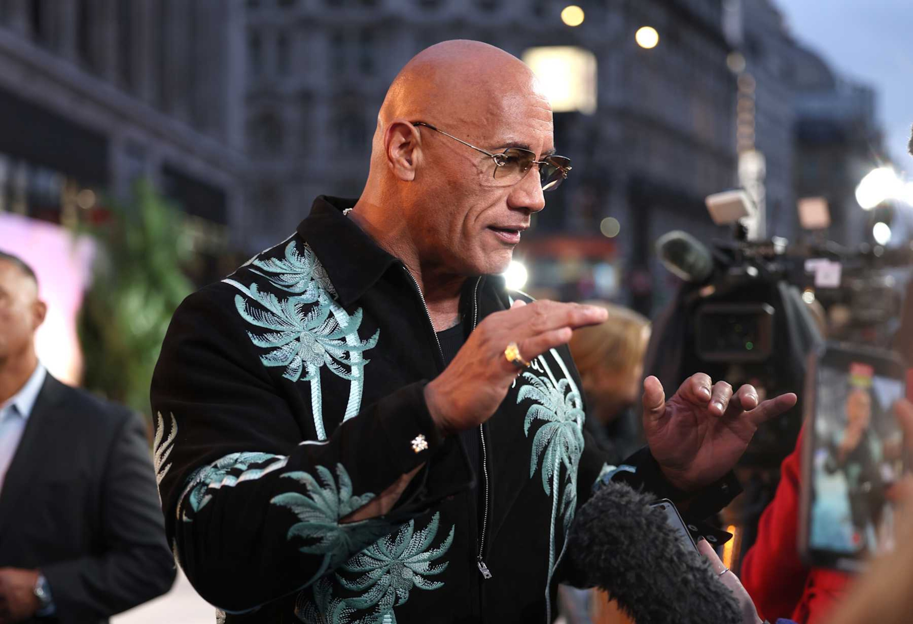 LONDON, ENGLAND - NOVEMBER 24: Dwayne 'The Rock' Johnson attends the UK Premiere of Walt Disney Animation Studios' "Moana 2" at Cineworld Leicester Square on November 24, 2024 in London, England. (Photo by Tim P. Whitby/Getty Images for The Walt Disney Company Limited) LONDON, ENGLAND - NOVEMBER 24: Dwayne 'The Rock' Johnson attends the UK Premiere of Walt Disney Animation Studios' "Moana 2" at Cineworld Leicester Square on November 24, 2024 in London, England. (Photo by Tim P. Whitby/Getty Images for The Walt Disney Company Limited)