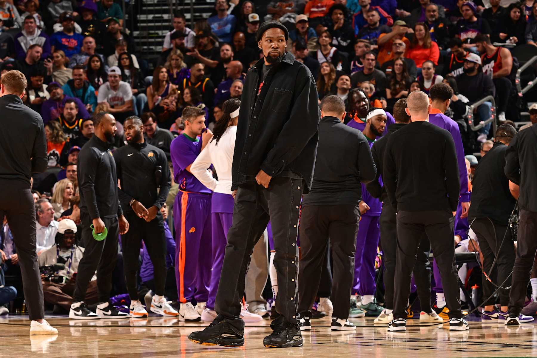 Kevin Durant Out with Ankle Injury for Suns vs. Wemby, Spurs in NBA Cup ...