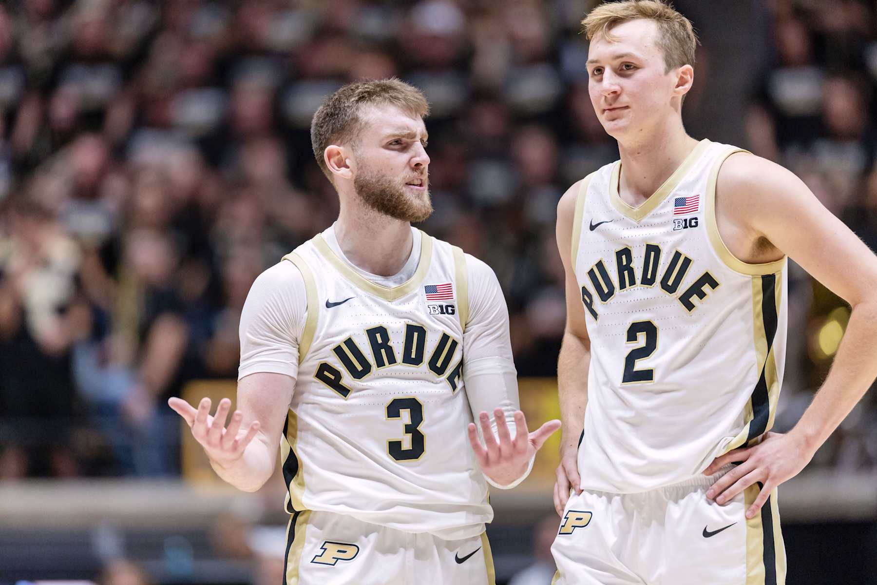 Purdue's Braden Smith and Fletcher Loyer