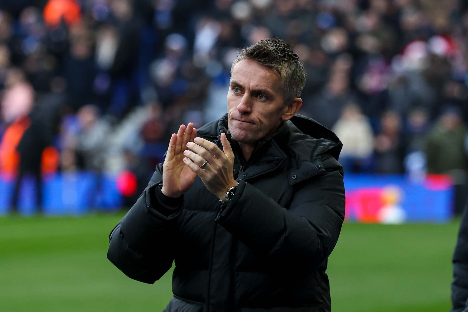 IPSWICH, ENGLAND - DECEMBER 08: Head Coach Kieran McKenna of Ipswich Town during the Premier League match between Ipswich Town FC and AFC Bournemouth at Portman Road on December 08, 2024 in Ipswich, England. (Photo by Robin Jones - AFC Bournemouth/AFC Bournemouth via Getty Images)