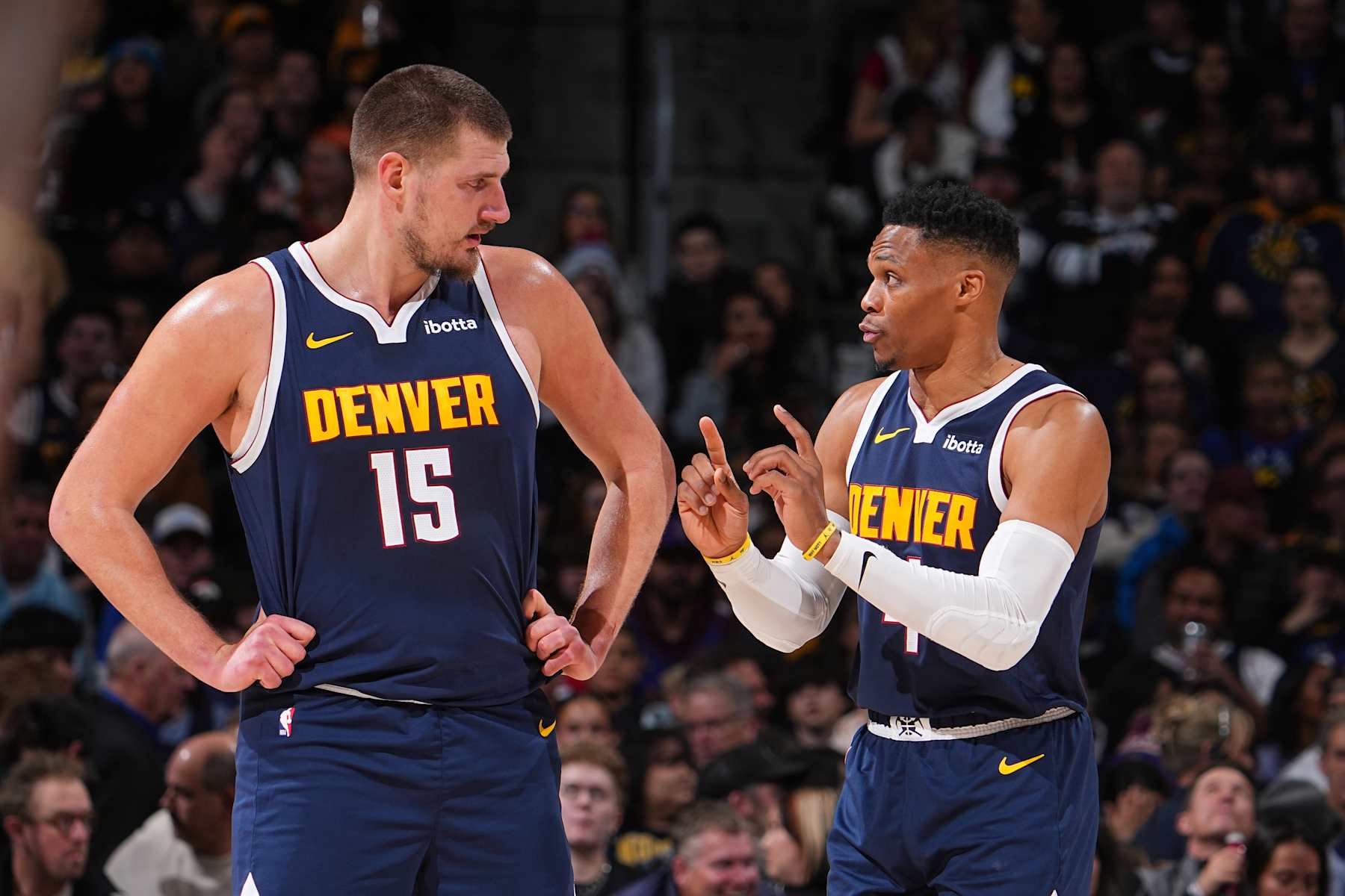 Nikola JokiÄ and Russell Westbrook