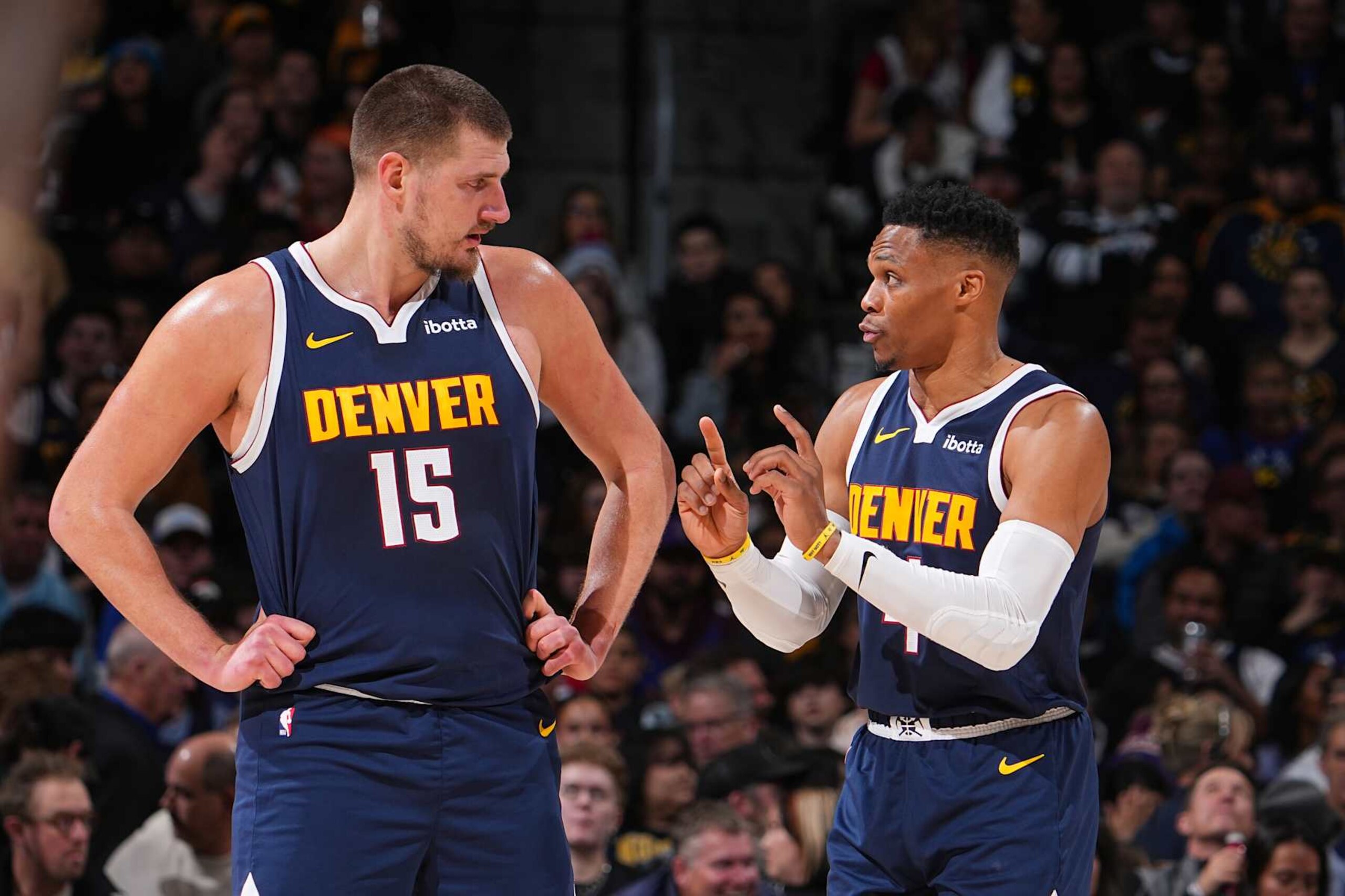 Nikola JokiÄ and Russell Westbrook
