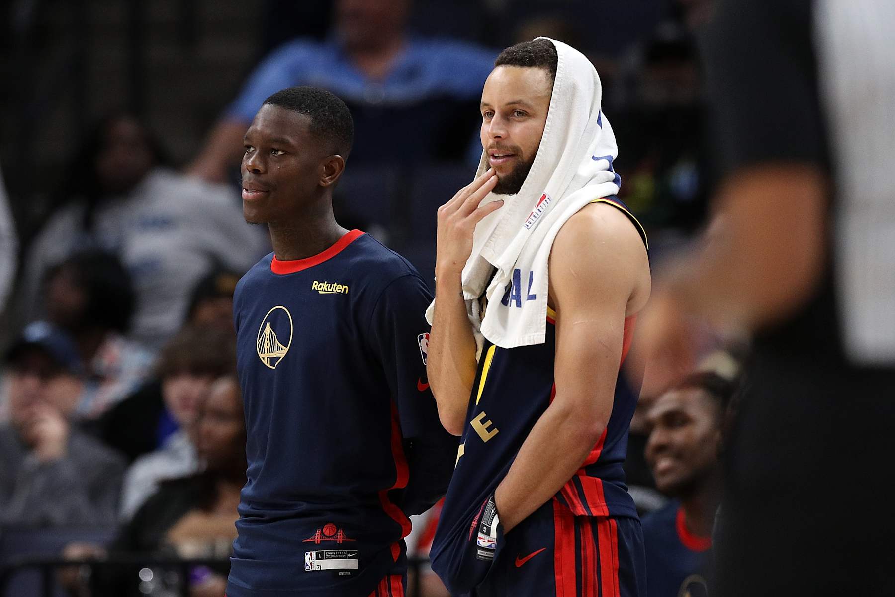 Dennis Schröder and Stephen Curry