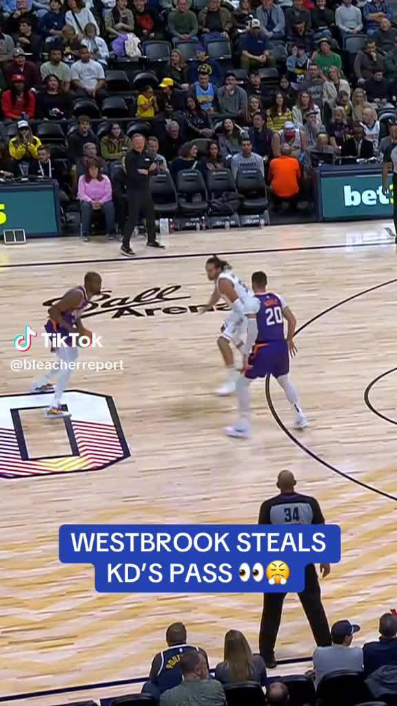 Russ Steals KD's Pass