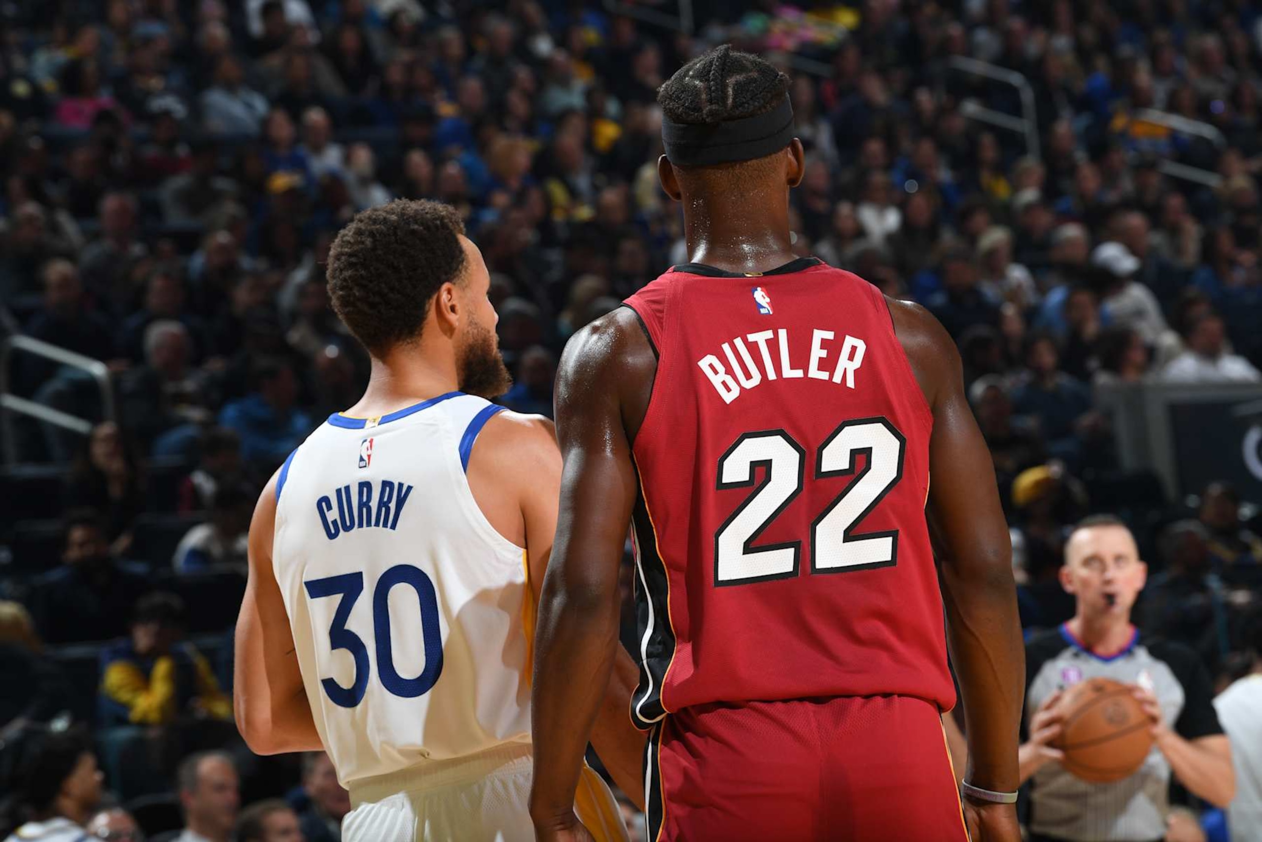 Stephen Curry and Jimmy Butler