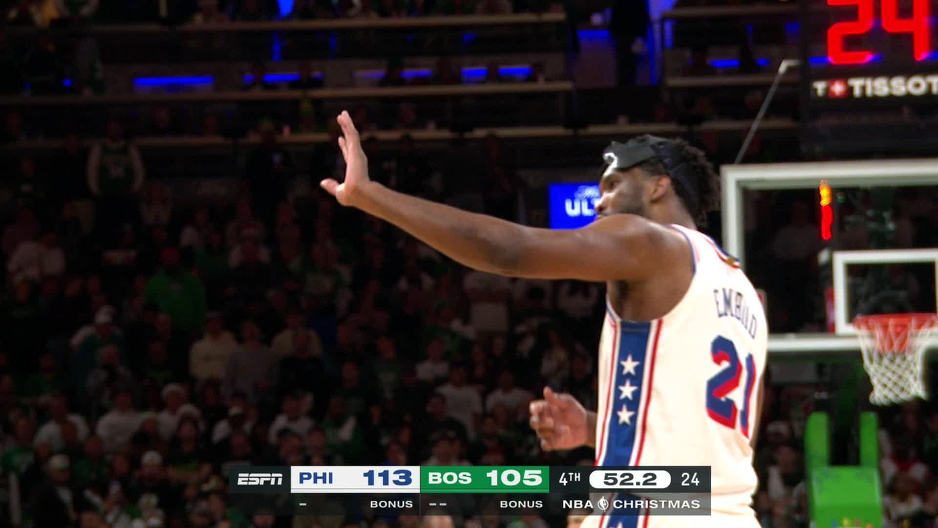 Embiid Trolls Celtics Fans