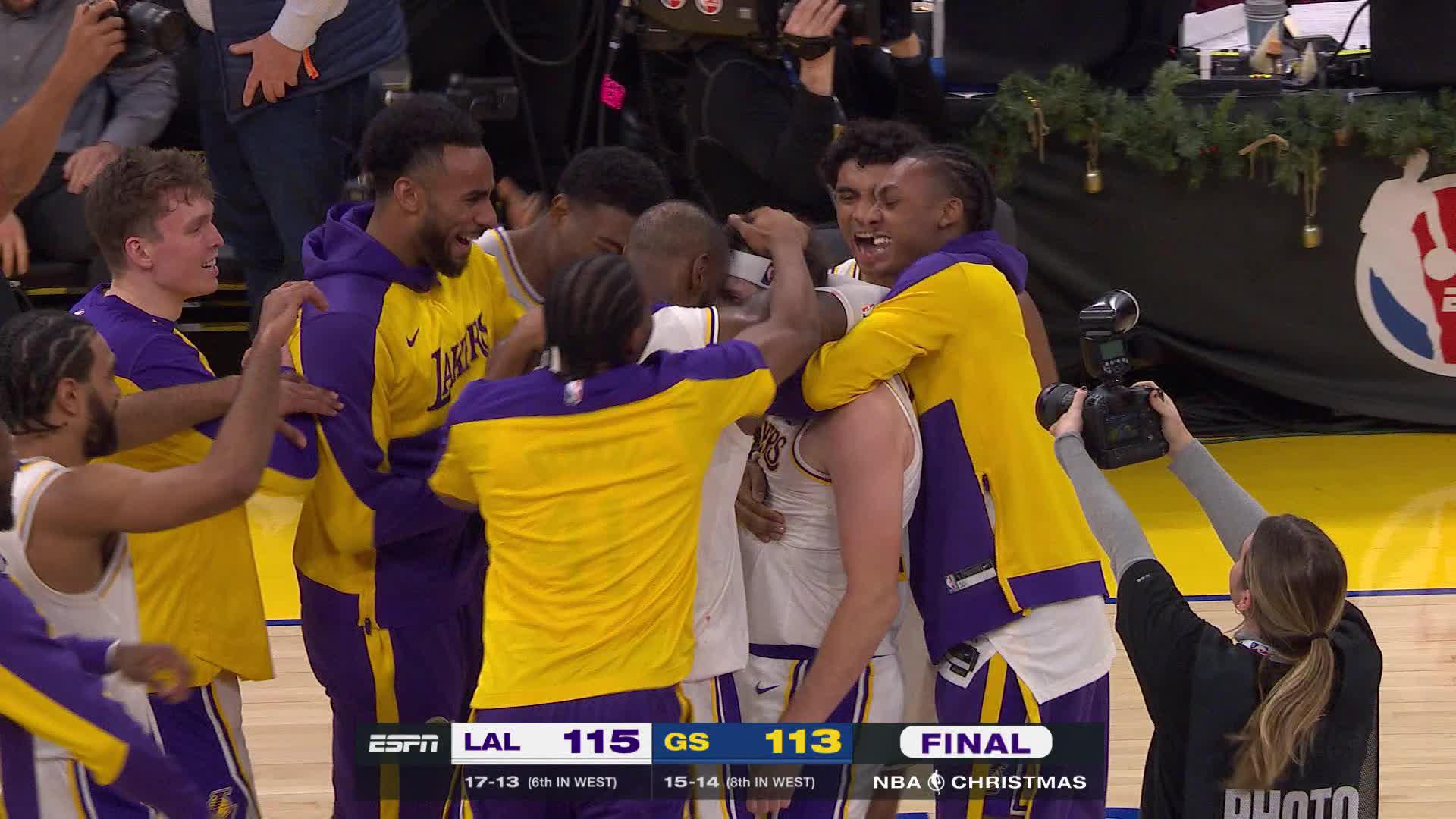 INSTANT CLASSIC END TO LAKERS-DUBS